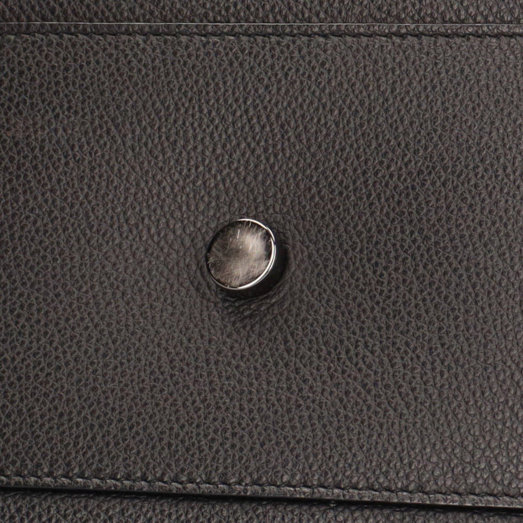 YVES SAINT LAURENT Cabalive Gauche Shoulder Bag Leather Black Women's