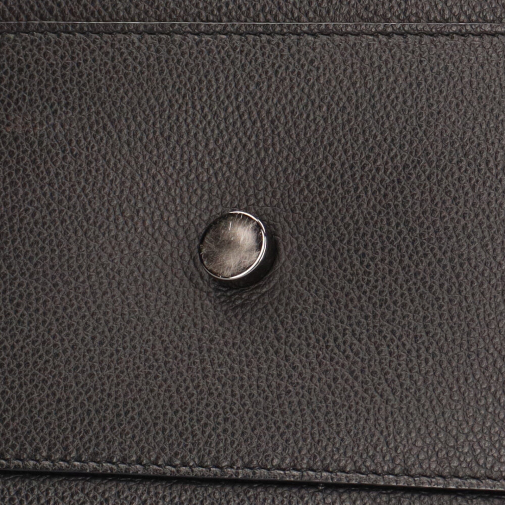 YVES SAINT LAURENT Cabalive Gauche Shoulder Bag Leather Black Women's