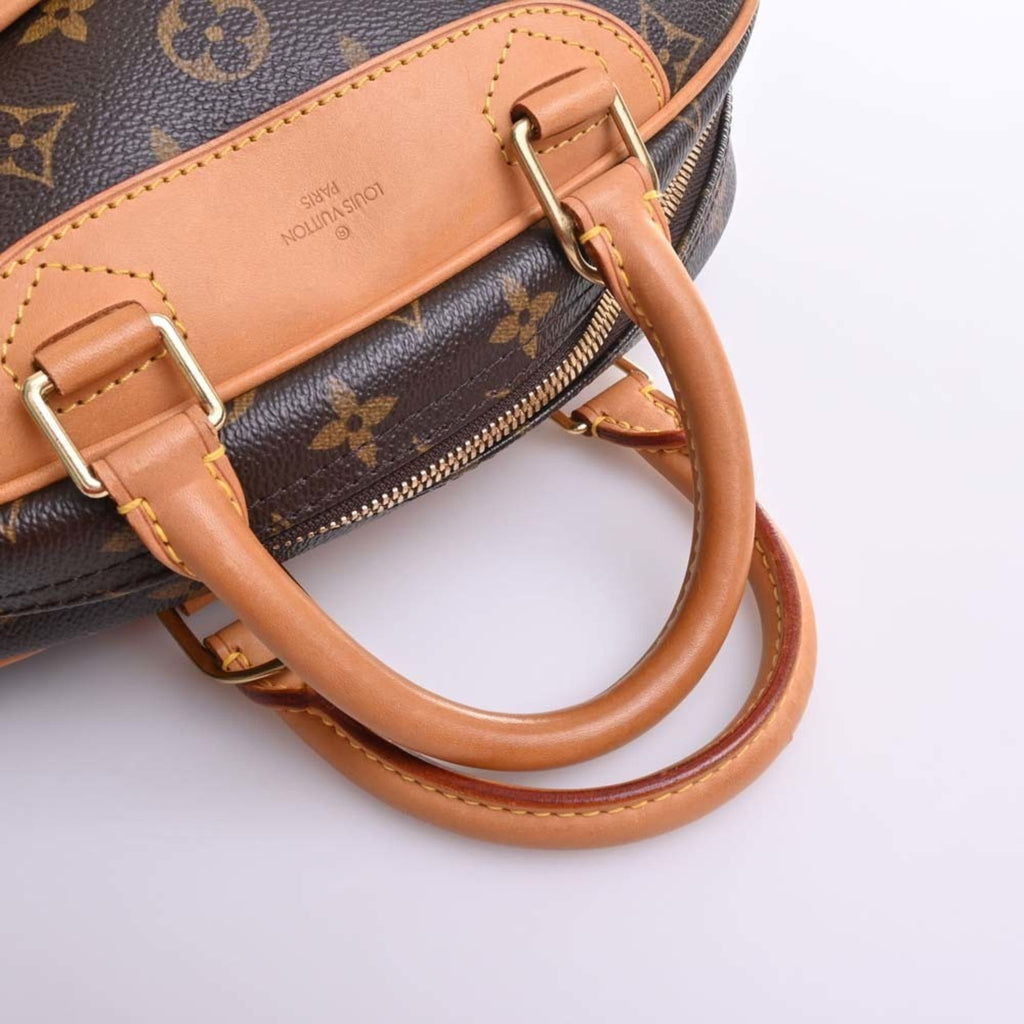 LOUIS VUITTON Monogram True Bill Handbag M42228 Brown Women's