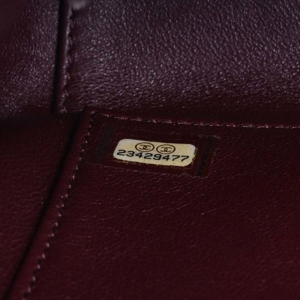 CHANEL Caviar Skin Matelasse Affinity Coco Mark Chain Shoulder Bag Red Ladies