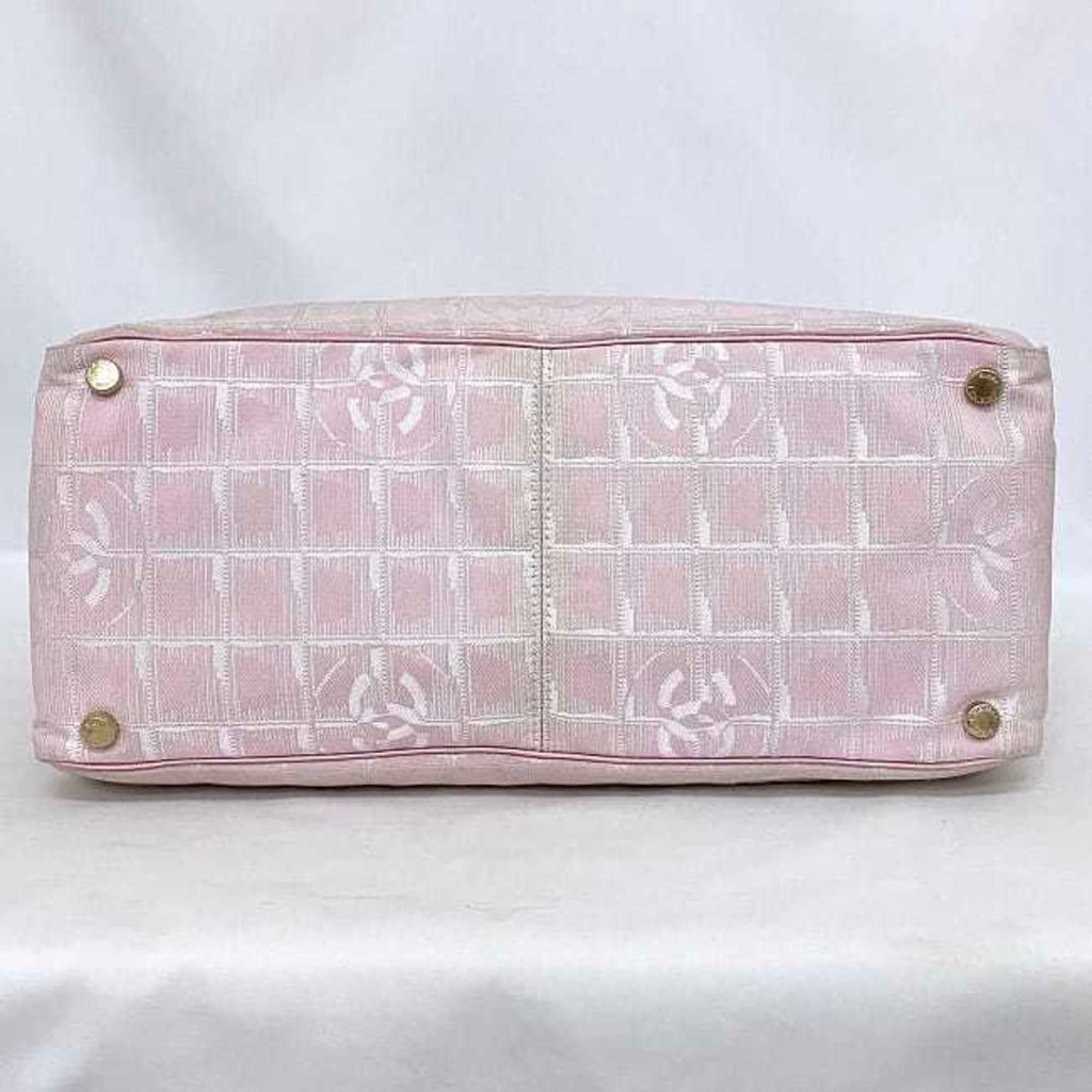 CHANEL MM Pink New Line A15991 Nylon Leather 8216800  Coco Mark Tra Ladies