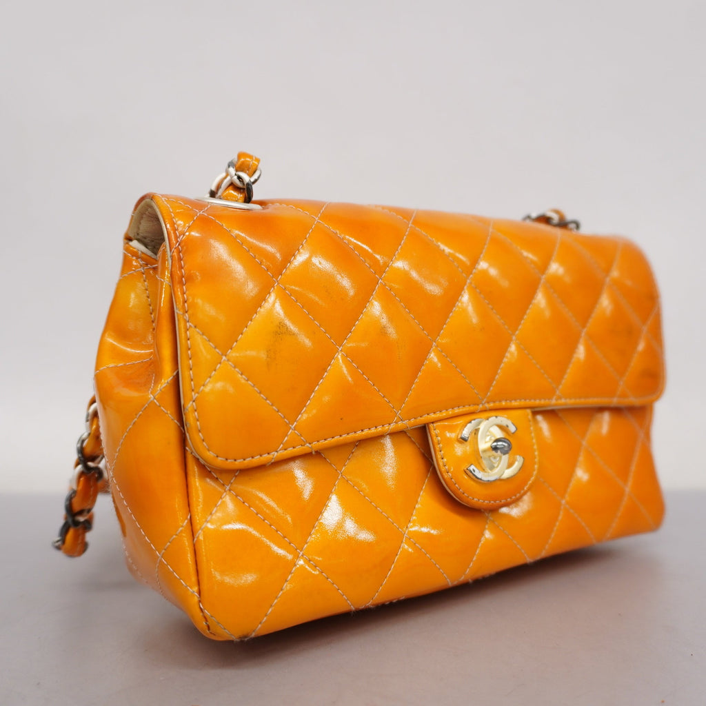 CHANELAuth  Matelasse Chain Shoulder Bag Lambskin Women's Patent Leather