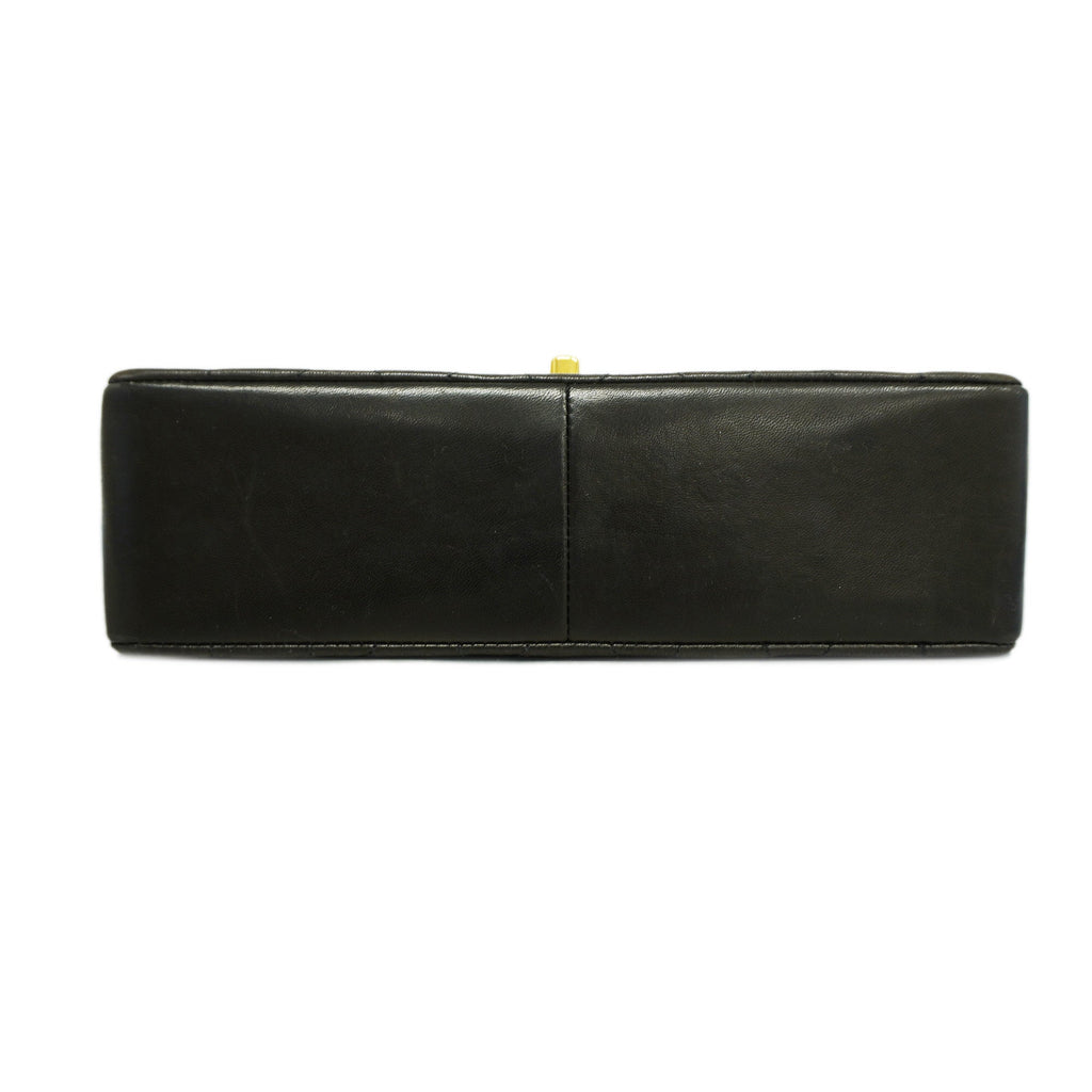 CHANELAuth  Diana Flap Chain Shoulder Women's Leather Shoulder Bag Black