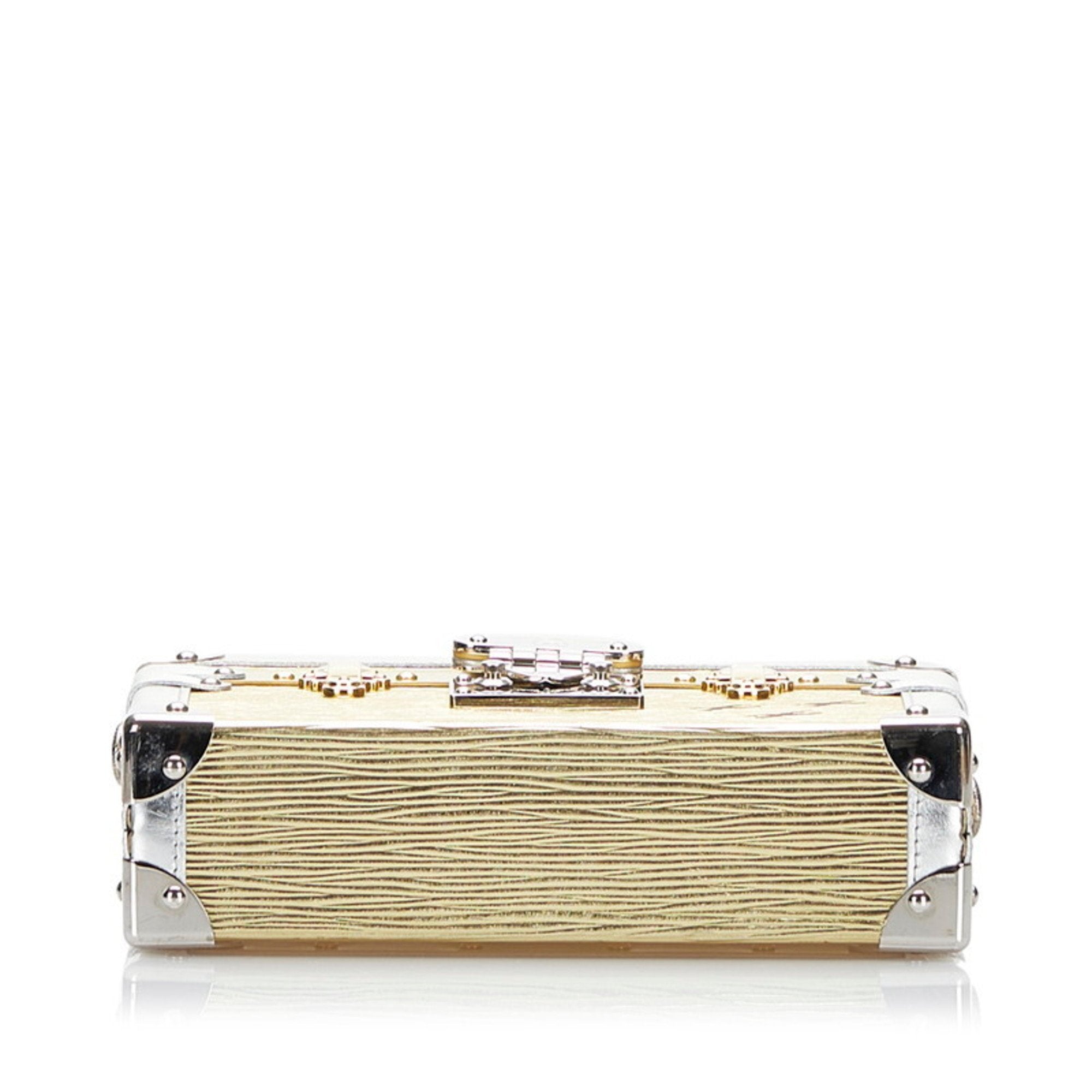 Louis Vuitton Epi Petite Maru Shoulder Bag M54652 Gold Silver Leather Ladies LOUIS VUITTON