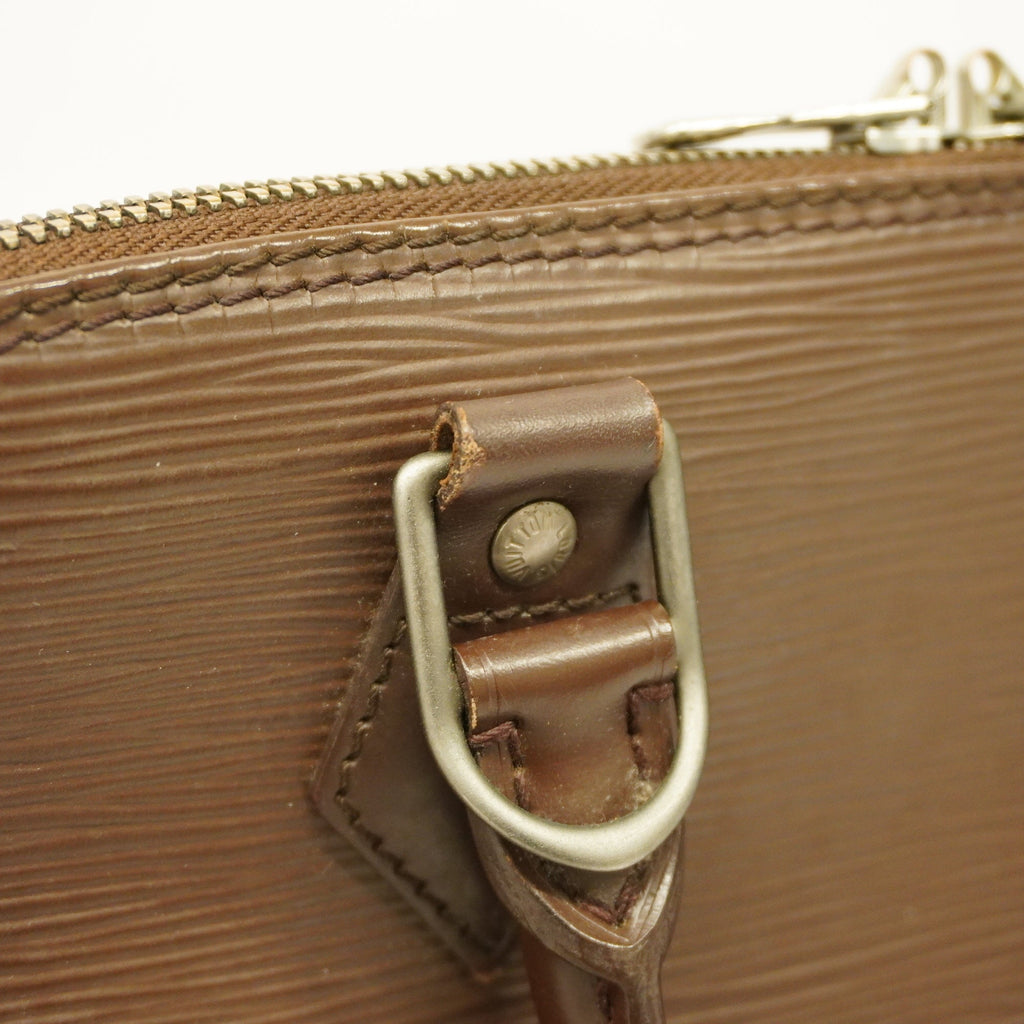 LOUIS VUITTONAuth  Epi Alma M5214D Women's Handbag Mocha