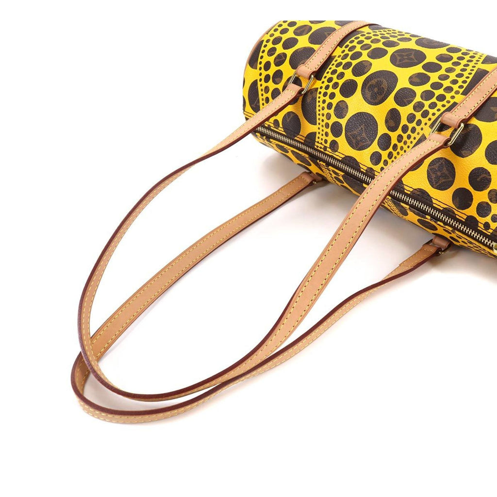 Louis Vuitton Monogram Pumpkin Dot Papillon Shoulder Bag Jaune Yayoi Kusama M40688