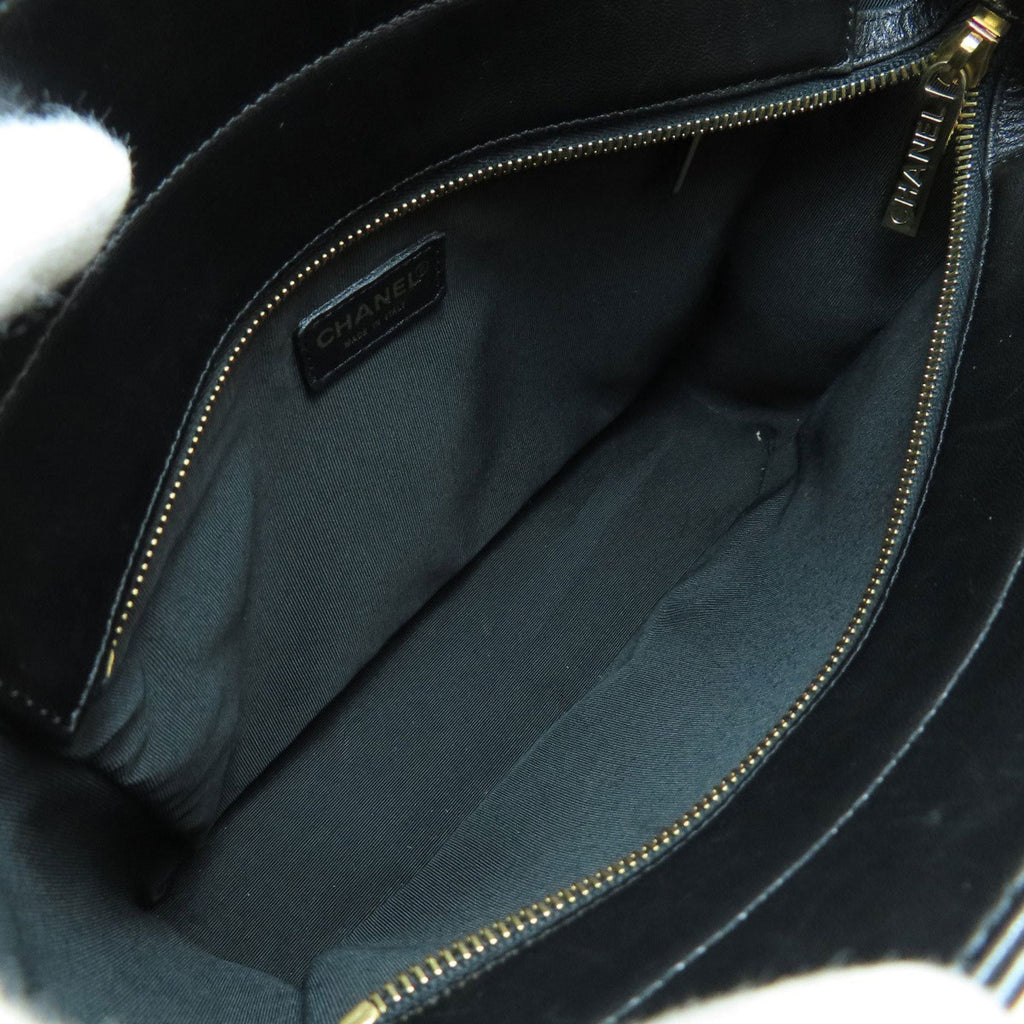 CHANEL Chocolate Bar Handbag Leather Women's