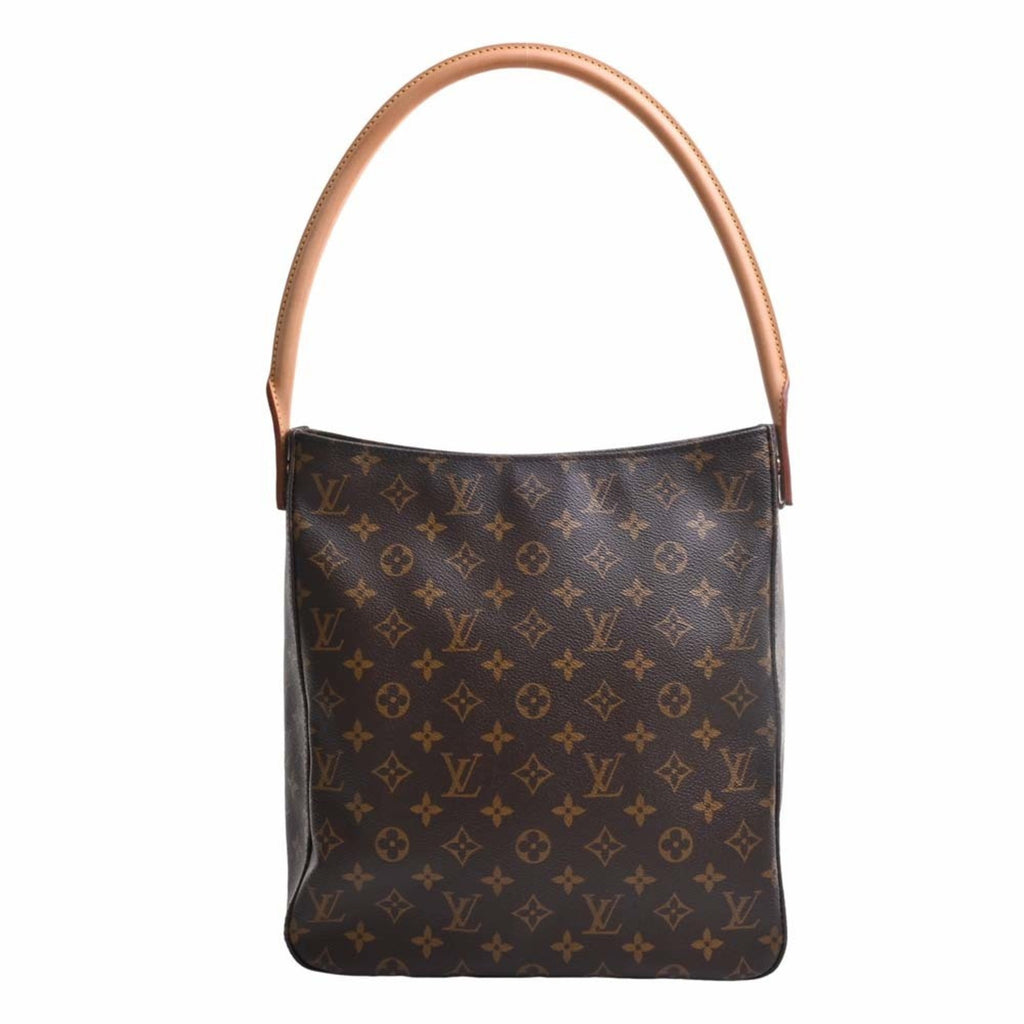 LOUIS VUITTON Monogram Looping GM Shoulder Bag M51145 Brown Women's
