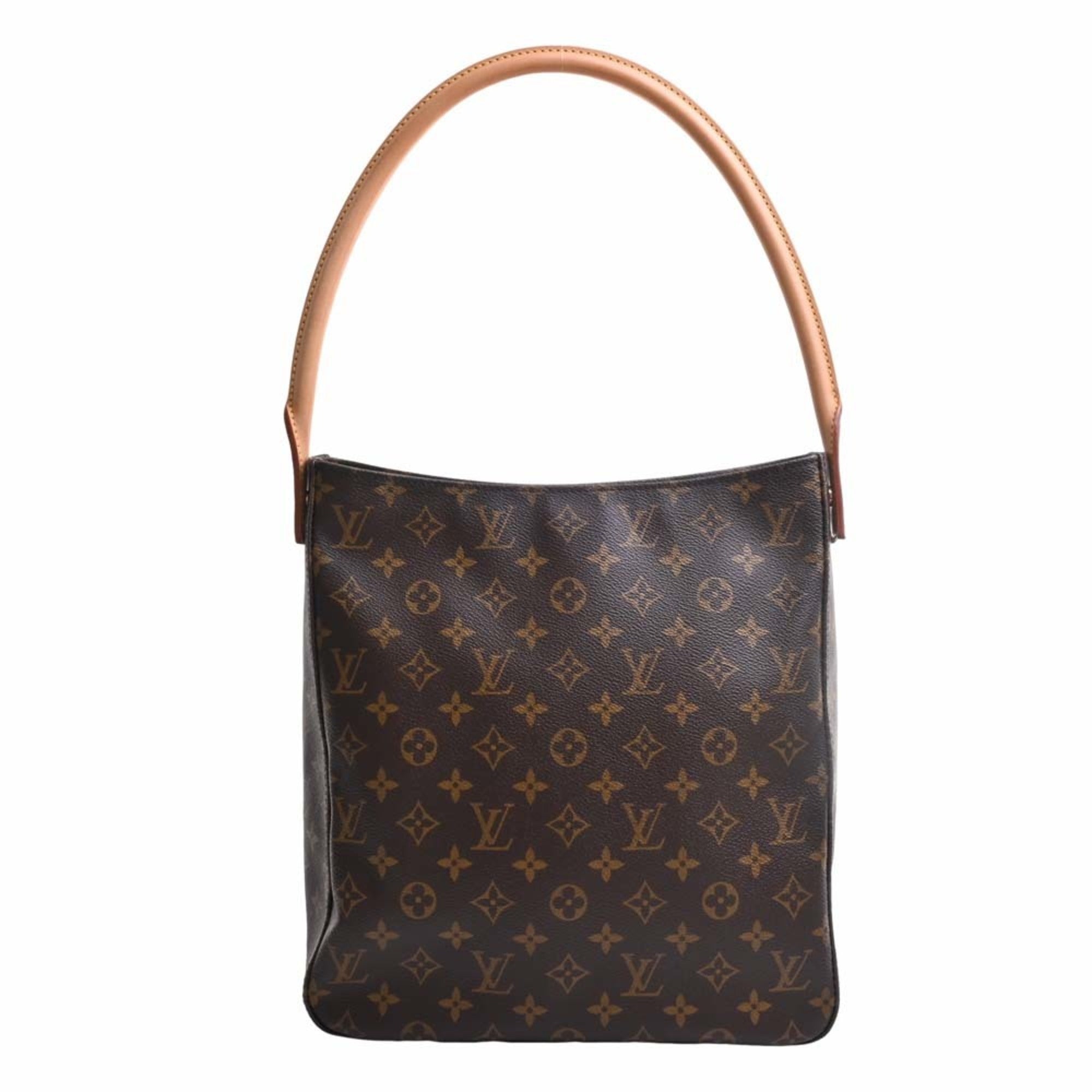 LOUIS VUITTON Monogram Looping GM Shoulder Bag M51145 Brown Women's