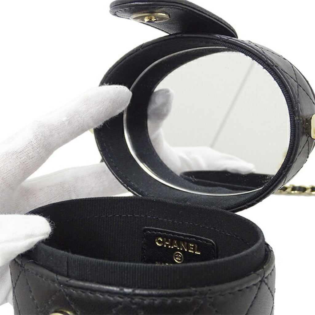 CHANEL AP1616 / ― Women's Suede Shoulder Bag Black