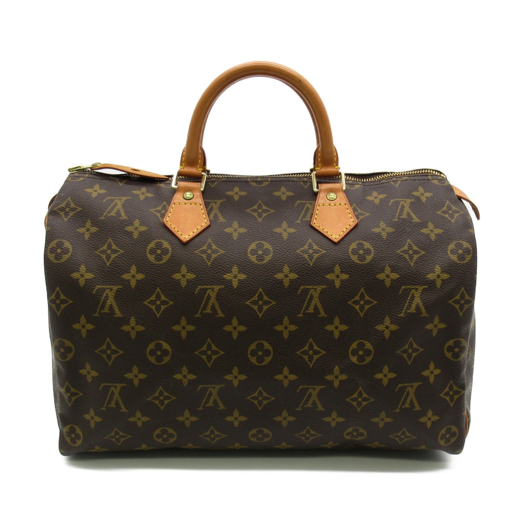 LOUIS VUITTON Speedy 35 handbag Brown Monogram PVC coated canvas M41524