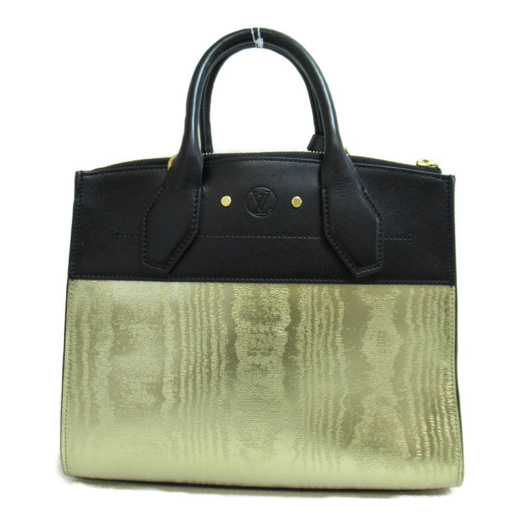 LOUIS VUITTON City Steamer PM 2wayShoulder Bag Gold Black leather M53015