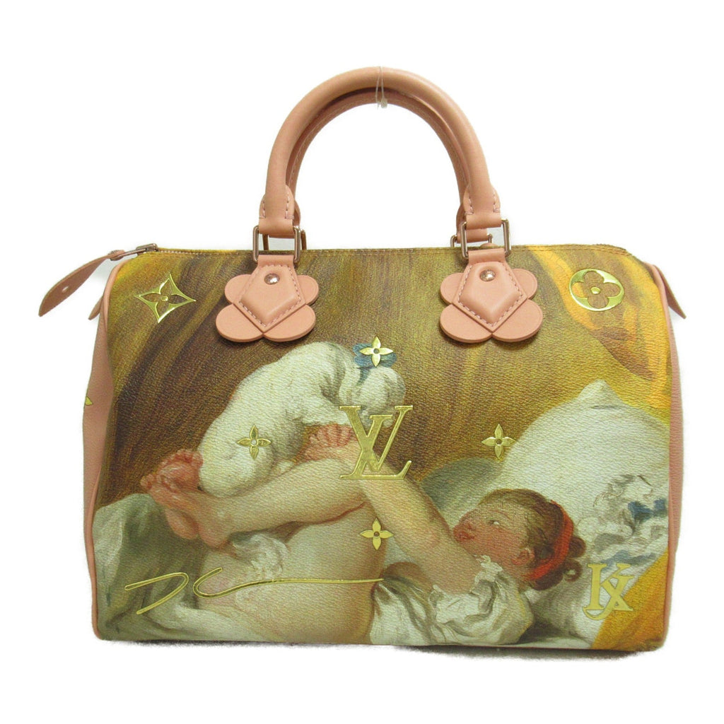 LOUIS VUITTON Fragonard Speedy 30 handbag Pink Masters collection PVC coated canvas M43307