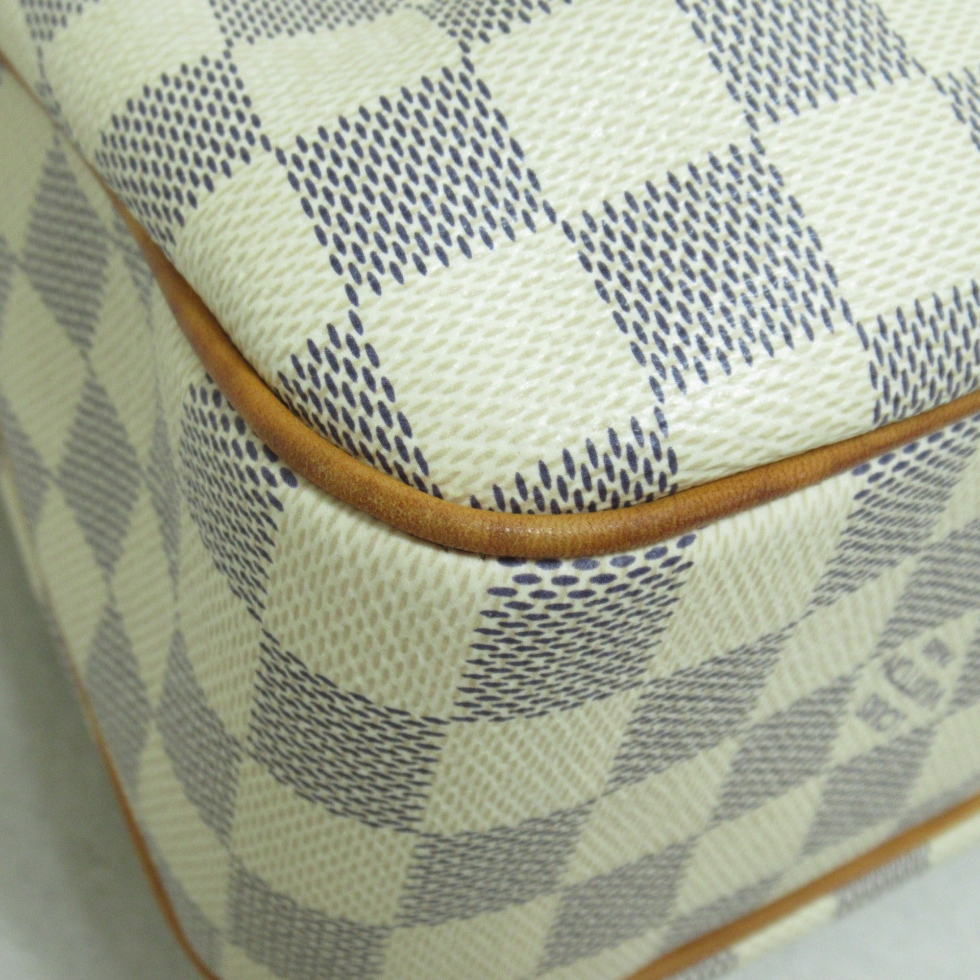 LOUIS VUITTON SiracusaPM Shoulder Bag Ivory Damier Azur PVC coated canvas N41113