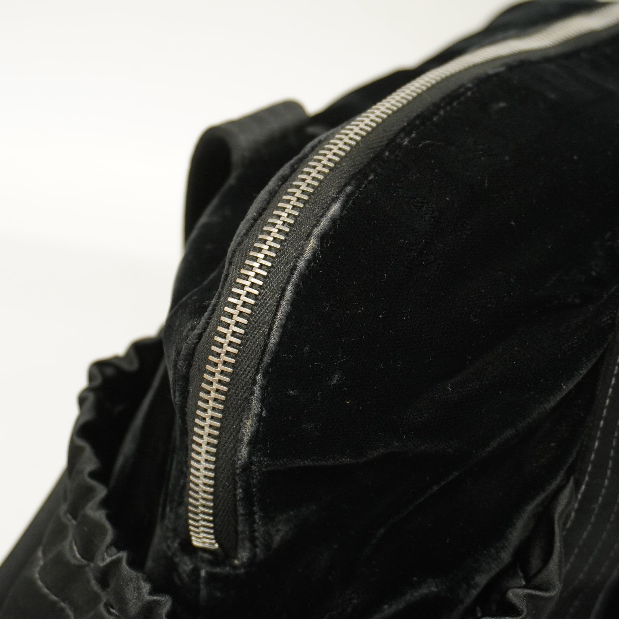 CHANEL  Boston Bag Men,Women,Unisex Satin,Leather Boston Bag Black