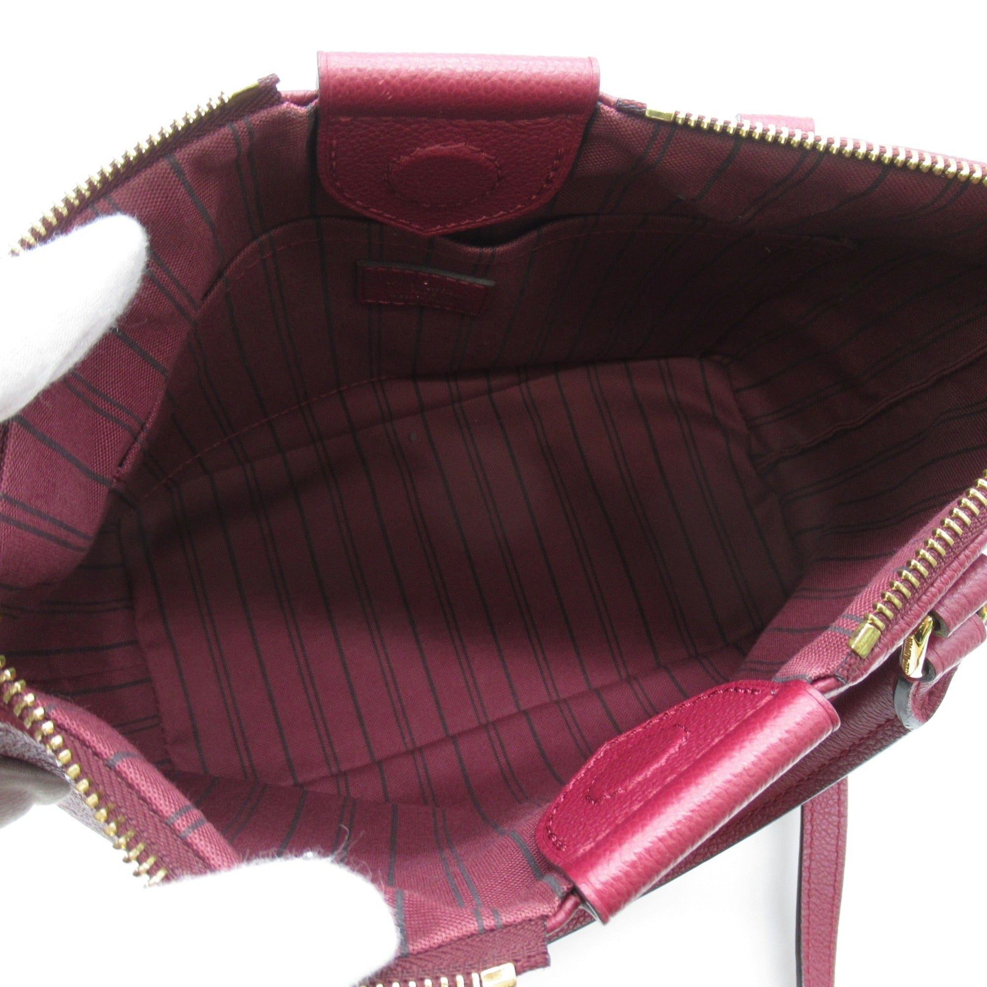 LOUIS VUITTON Mazarine PM Shoulder Bag Purple Leysin Monogram empreinte Calfskin [cowhide] M43215