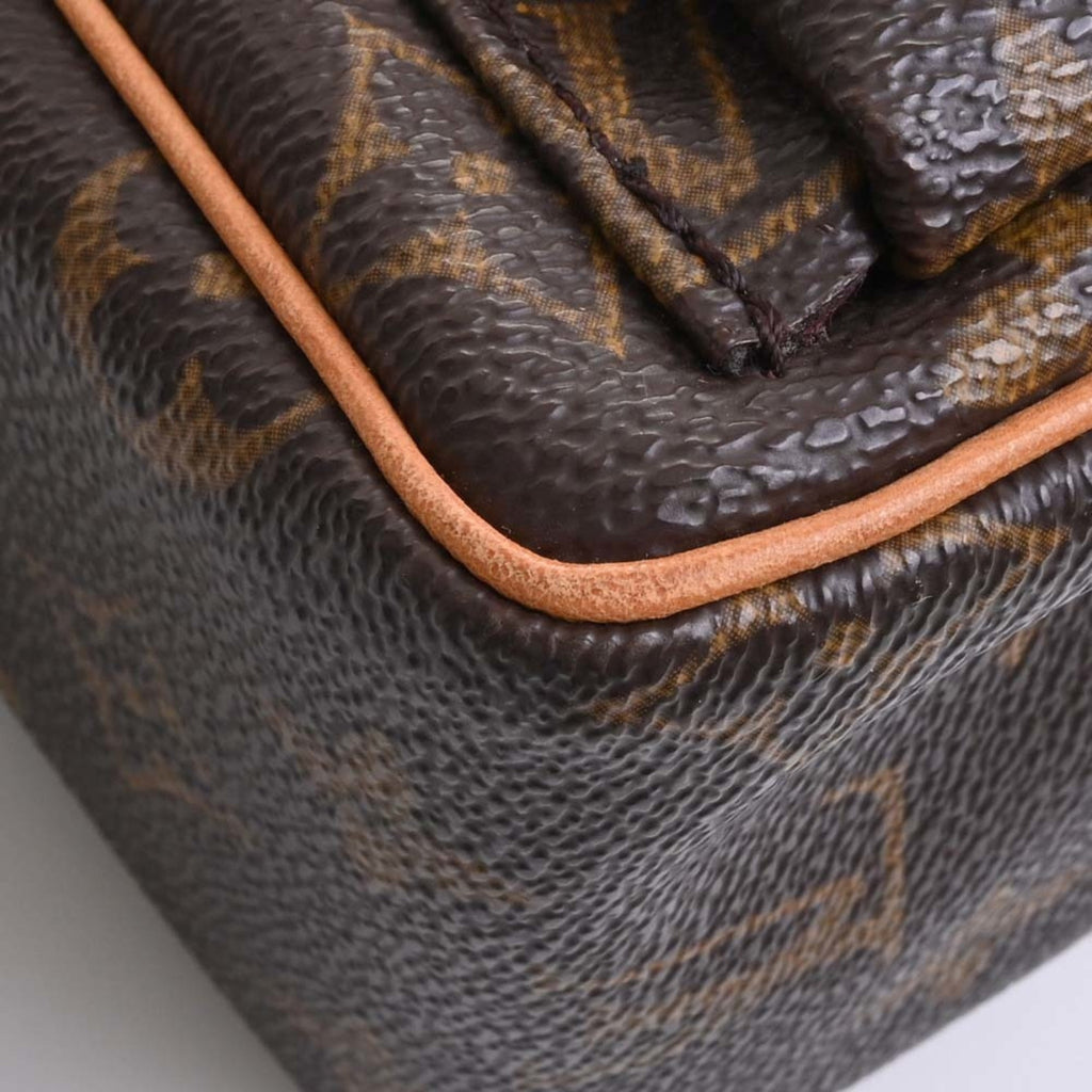 LOUIS VUITTON Monogram Vivacite PM Shoulder Bag M51165 Brown Women's