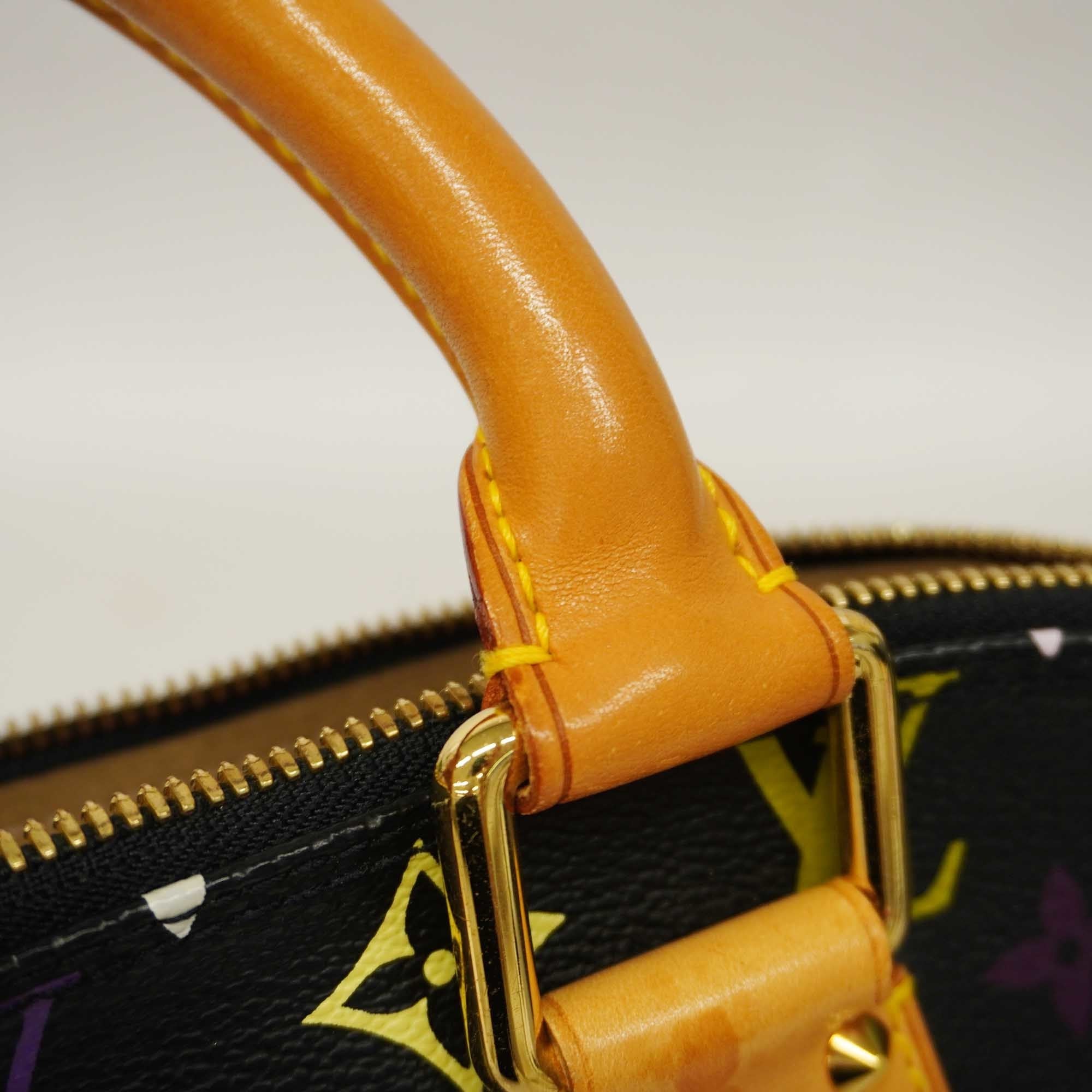 LOUIS VUITTONAuth  Monogram Multicolore Alma M92646 Women's Handbag Noir