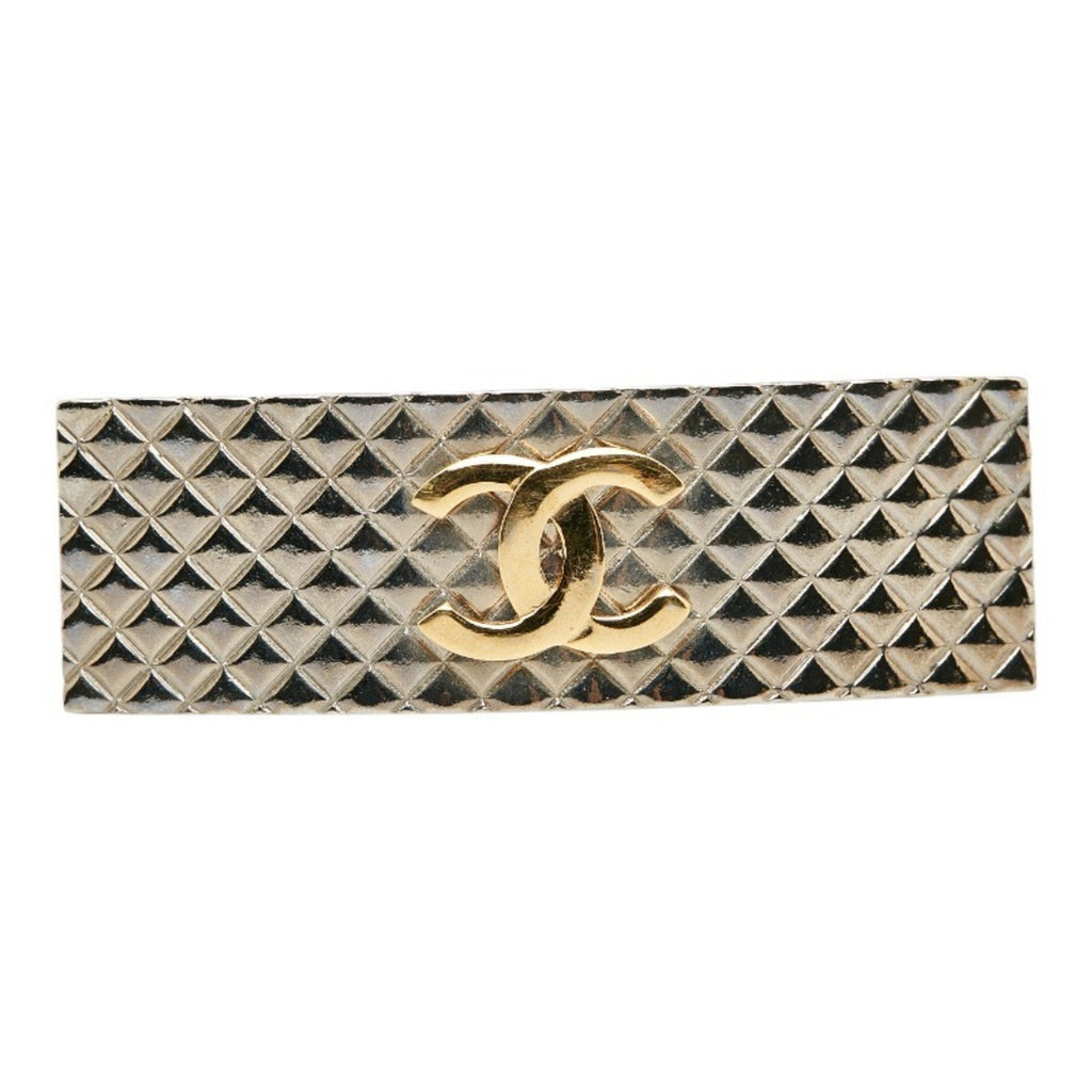 CHANEL Cocomark Matelasse Valletta 96P Silver Metal Ladies