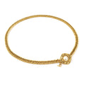 CHANEL belt metal / fake pearl gold white ladies
