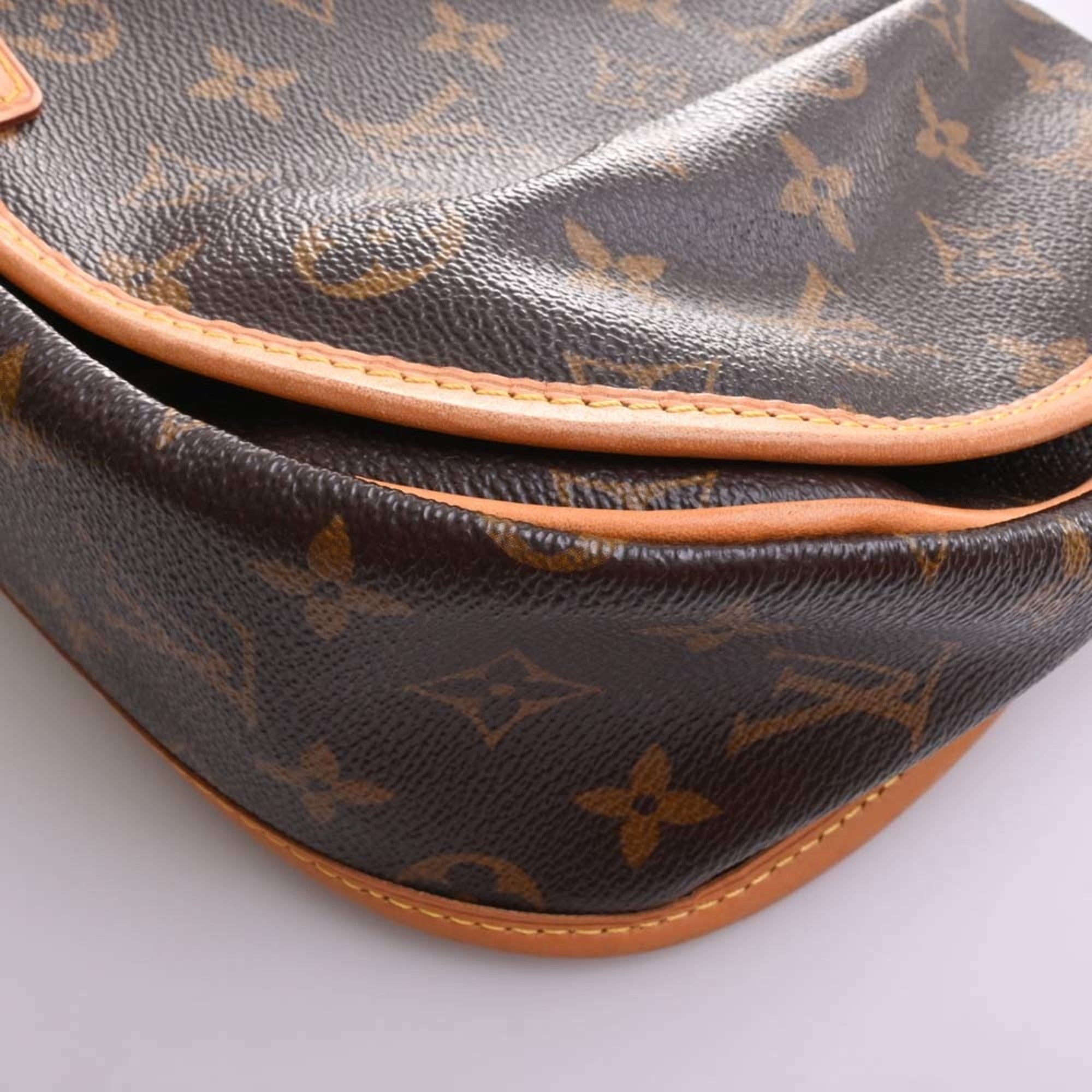 LOUIS VUITTON Monogram Menilmontan PM Shoulder Bag M40474 Brown Women's