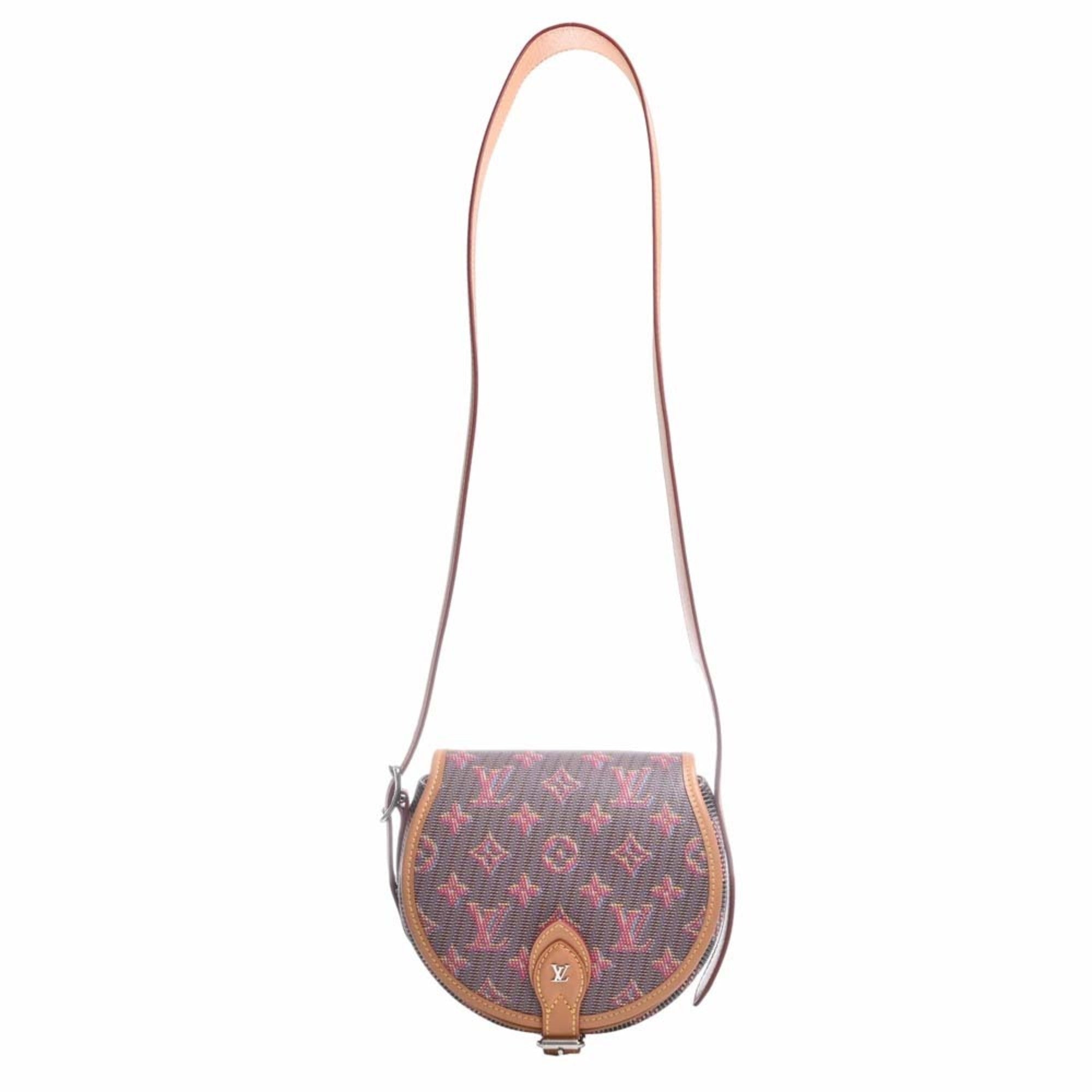 LOUIS VUITTON Monogram LV Pop Tamburan Shoulder Bag M55460 Brown/Multicolor Women's