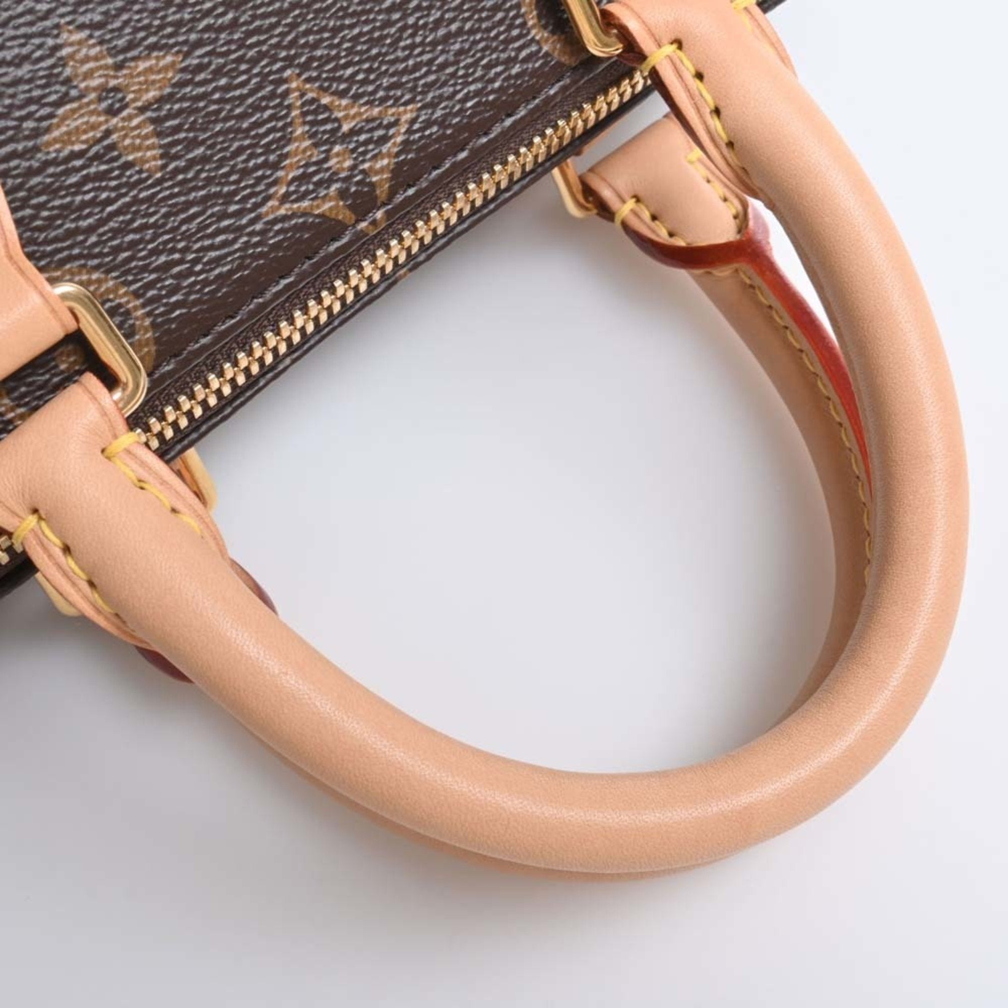 LOUIS VUITTON Monogram Speedy Bandouliere 20 Handbag M46234 Brown Women's
