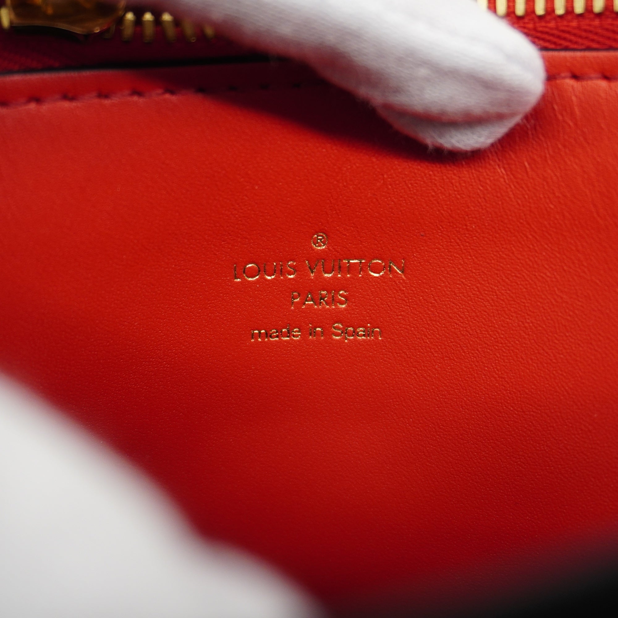 LOUIS VUITTONAuth  Monogram Mille-feuille M44254 Women's Handbag Rouge