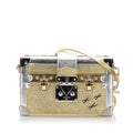 Louis Vuitton Epi Petite Maru Shoulder Bag M54652 Gold Silver Leather Ladies LOUIS VUITTON