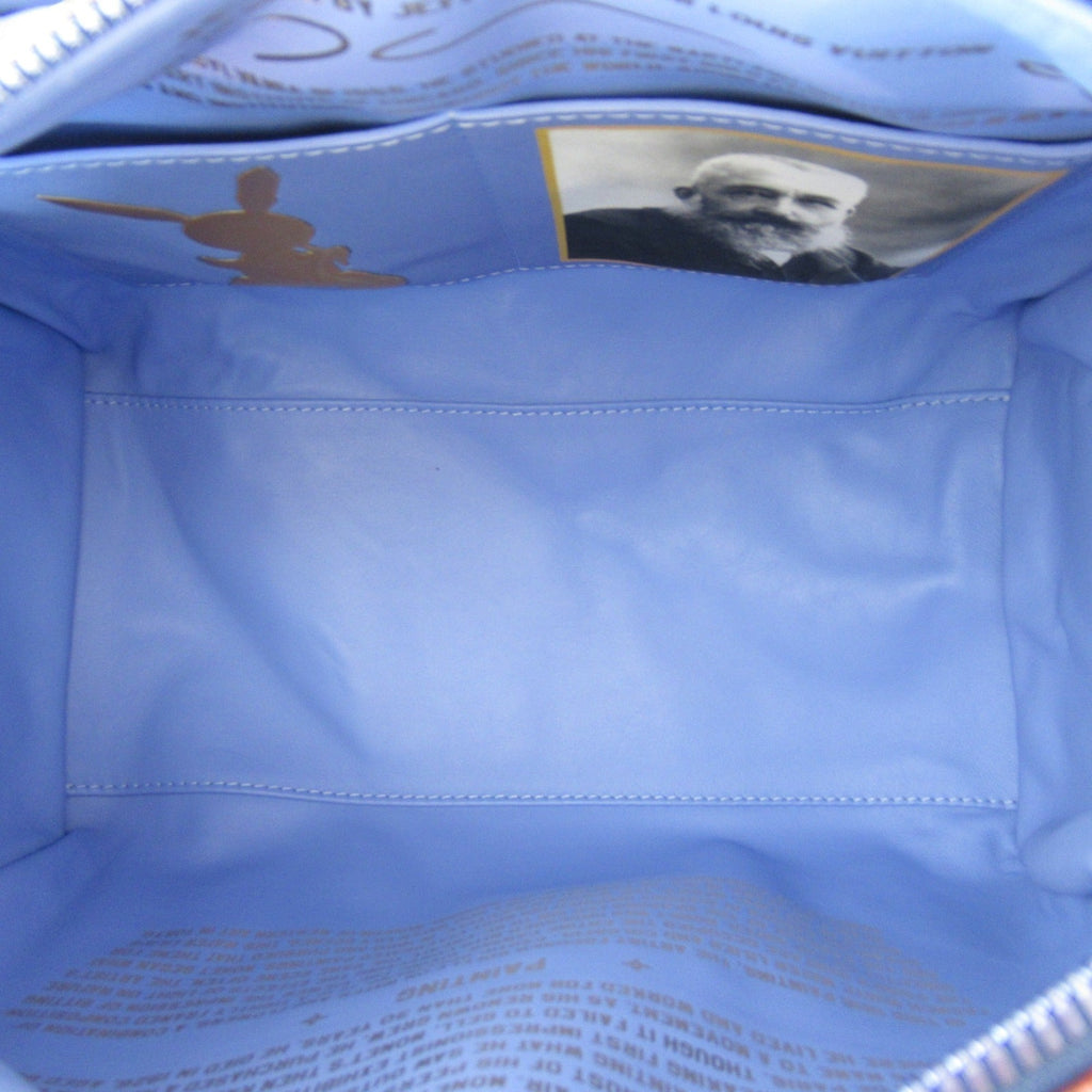 LOUIS VUITTON monet speedy 30 handbag Blue Masters collection PVC coated canvas M43354