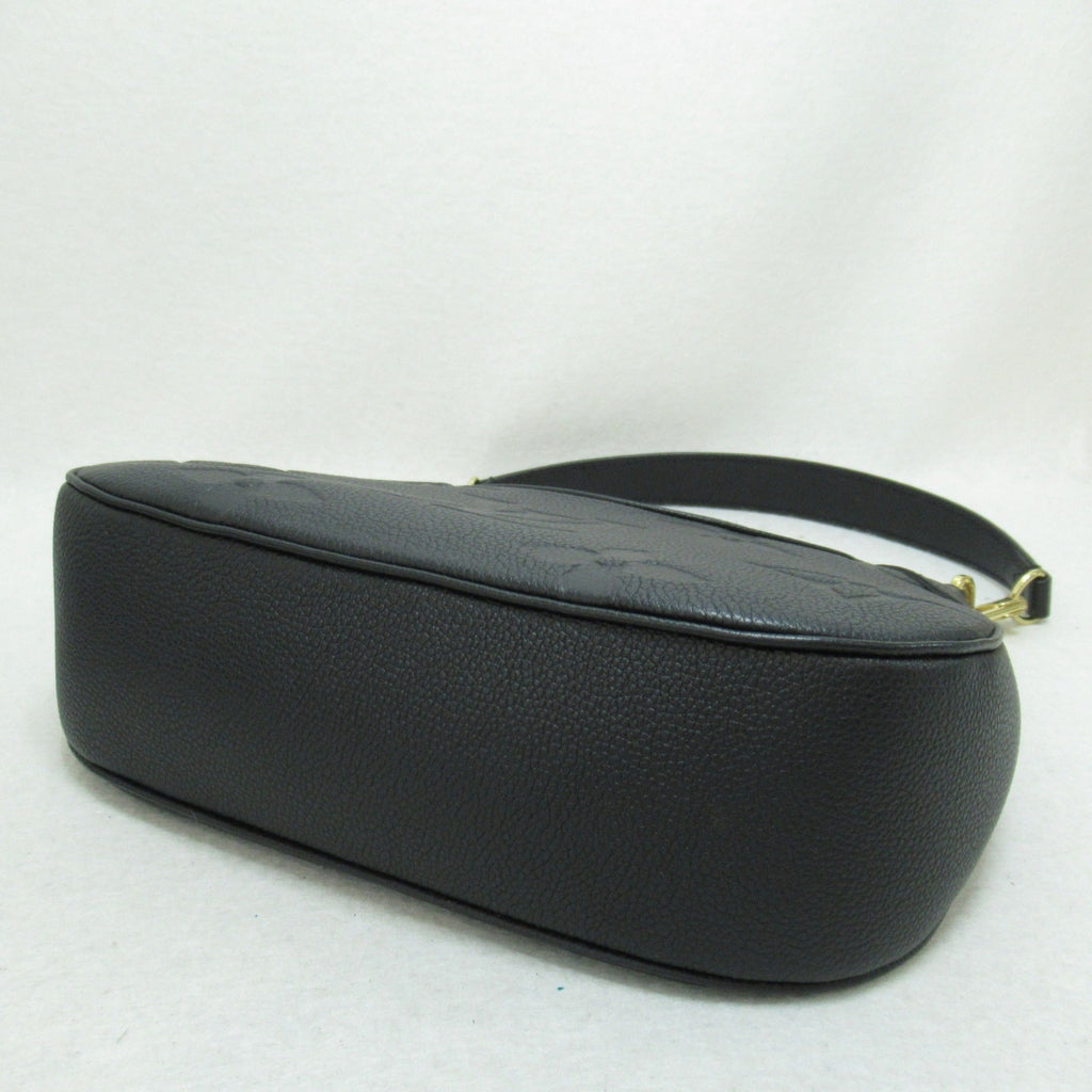 LOUIS VUITTON Bagatelle NM Shoulder Bag Black Black Monogram empreinte leather M46002