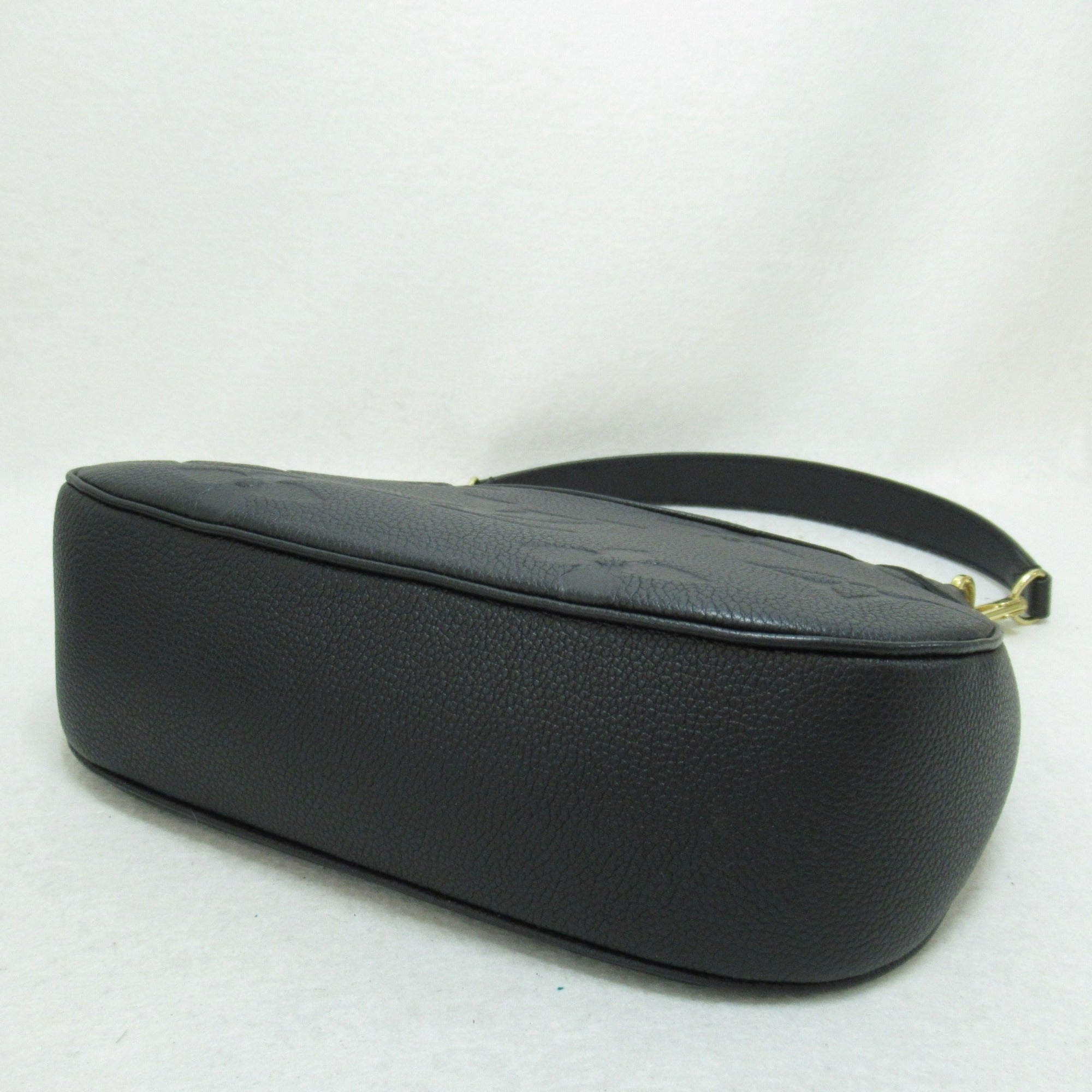 LOUIS VUITTON Bagatelle NM Shoulder Bag Black Black Monogram empreinte leather M46002