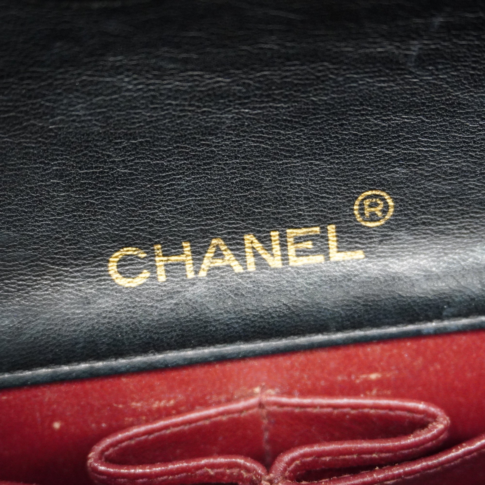 CHANEL[3ca0446]   Shoulder Bag Matelasse Single Chain Lambskin Black Gold metal