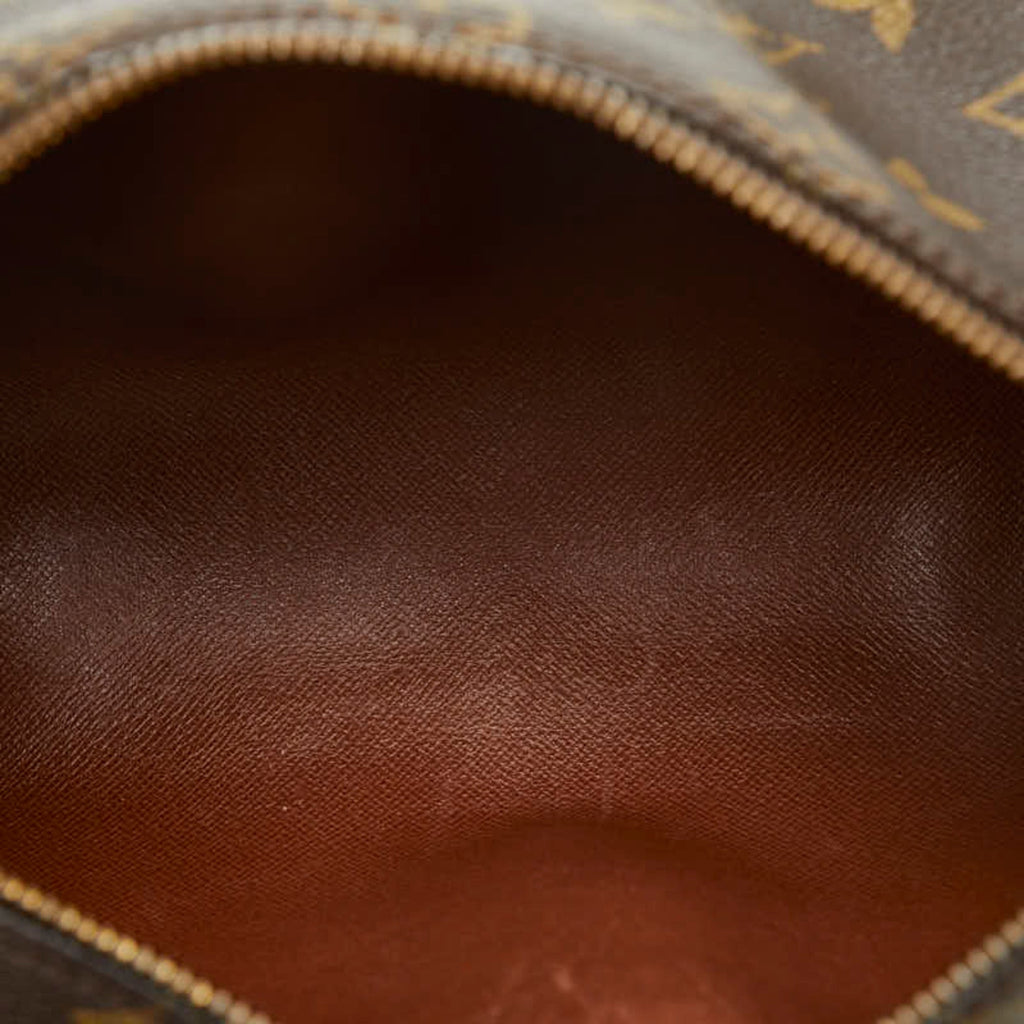 LOUIS VUITTON Monogram Papillon Handbag M51366 Brown PVC Leather Women's