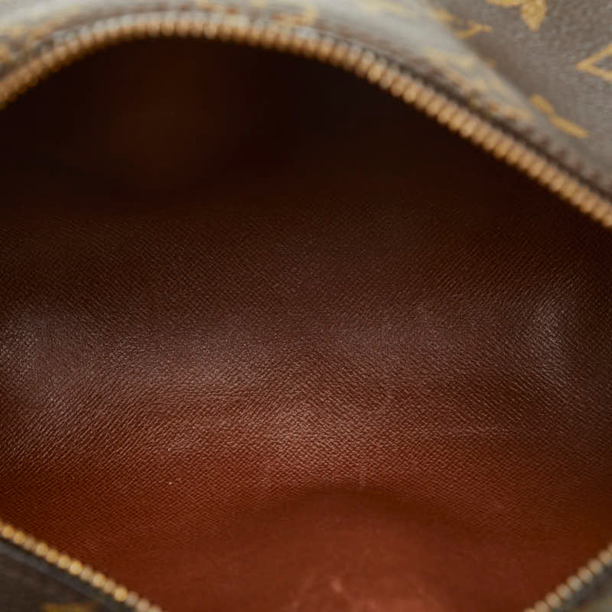 LOUIS VUITTON Monogram Papillon Handbag M51366 Brown PVC Leather Women's