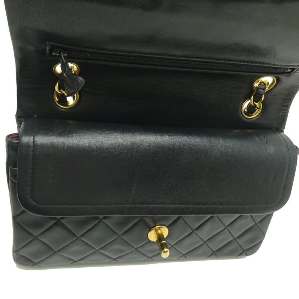 CHANEL Matelasse 23 Chain Shoulder Women's Bag Lambskin Black