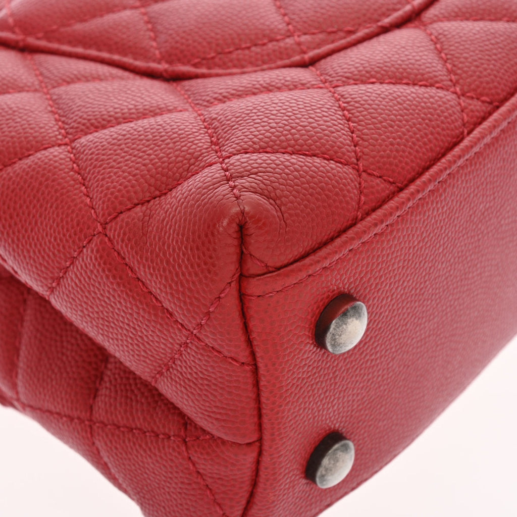 CHANEL matelasse XS red tone A92990 ladies caviar skin bag