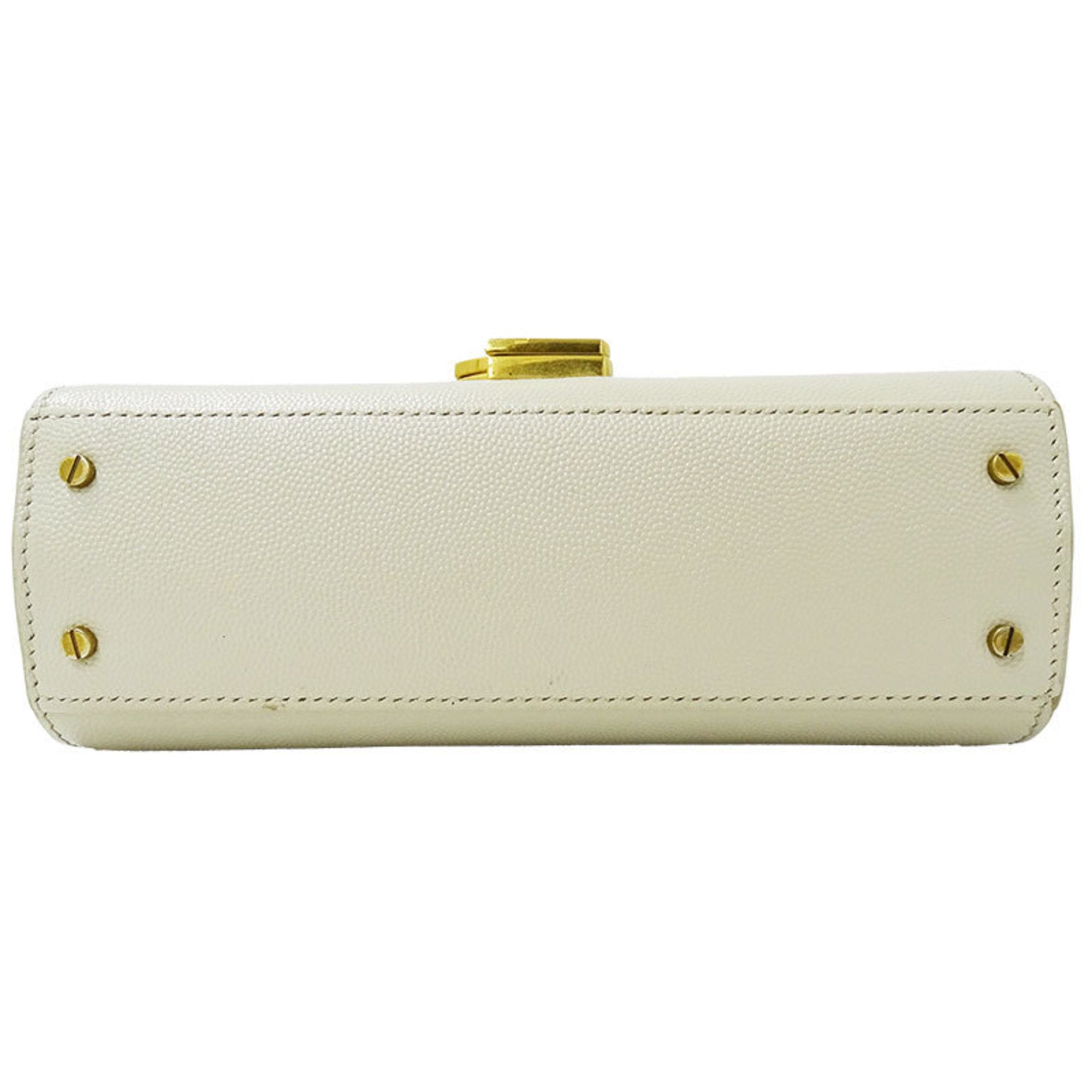 SAINT LAURENT Bag Ladies Cassandra Handbag Shoulder 2way Leather Ivory 623930