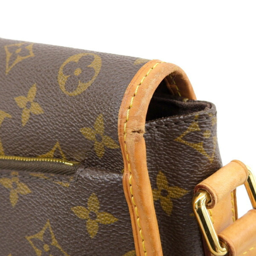 LOUIS VUITTON Monogram Menilmontan MM Shoulder Bag M40473 Brown Women's