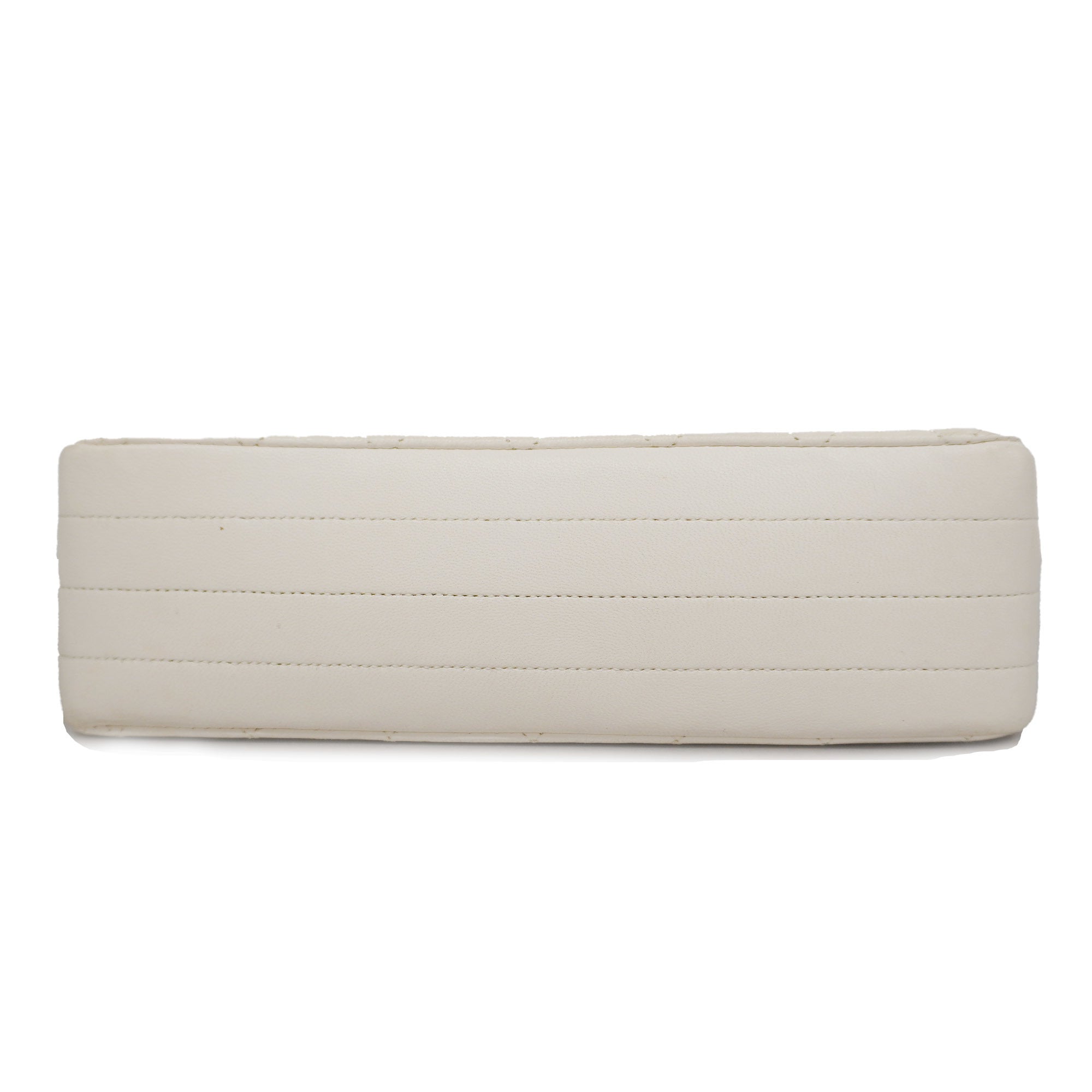 CHANEL  Matelasse Chain Shoulder Women's Leather Shoulder Bag White