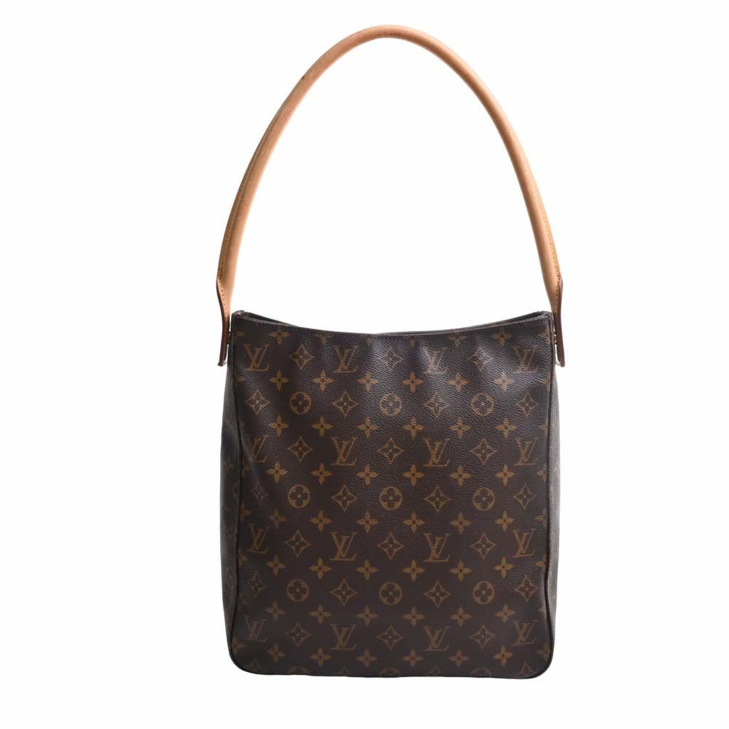 LOUIS VUITTON Monogram Looping GM Shoulder Bag M51145 Brown Women's