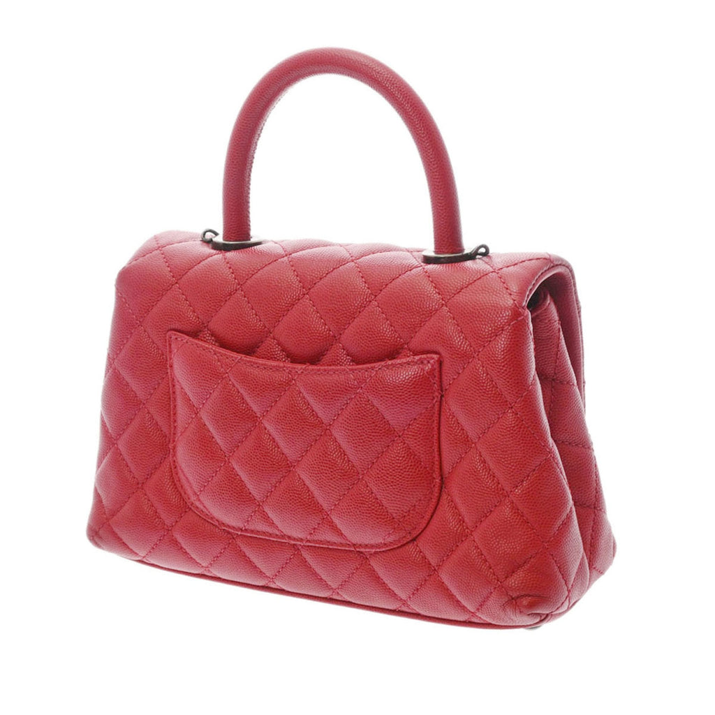 CHANEL matelasse XS red tone A92990 ladies caviar skin bag