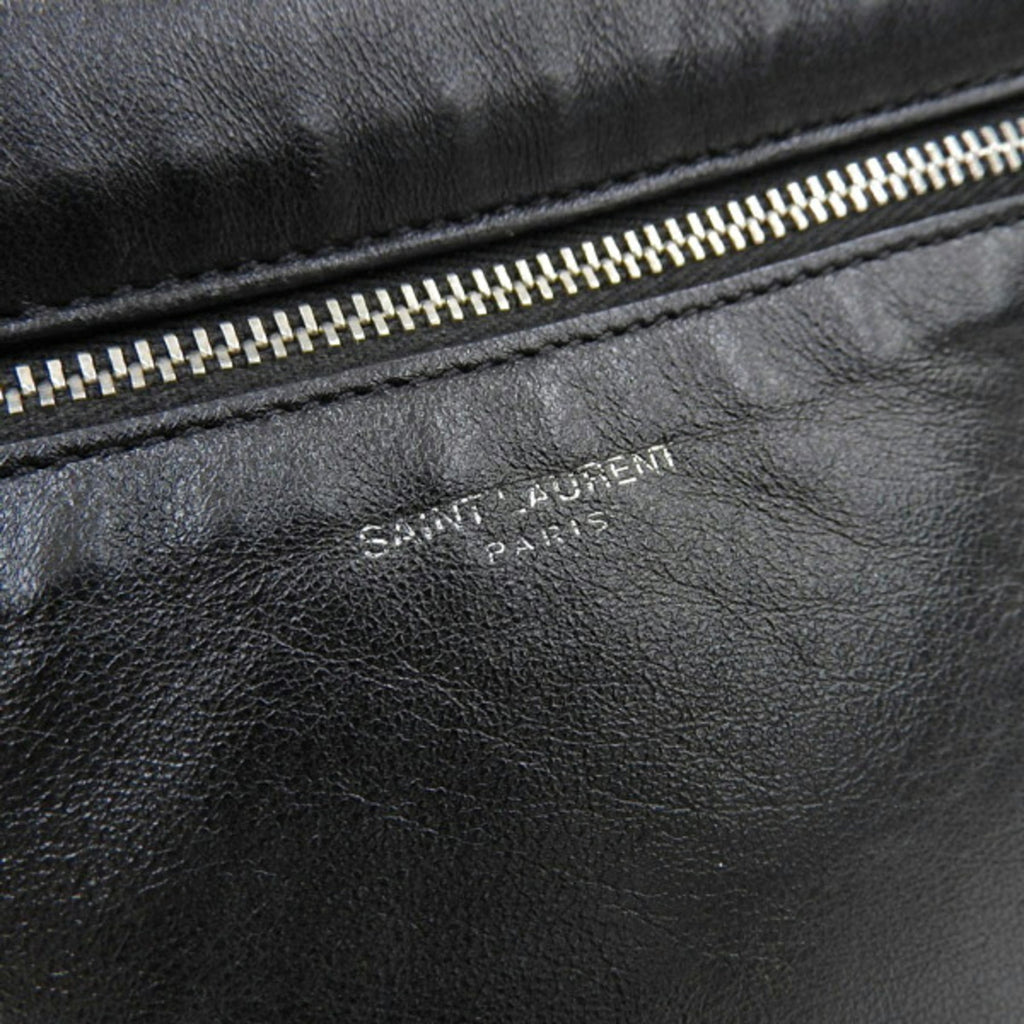 SAINT LAURENT Leather Crossbody Bag Shoulder 581697 Black Men's