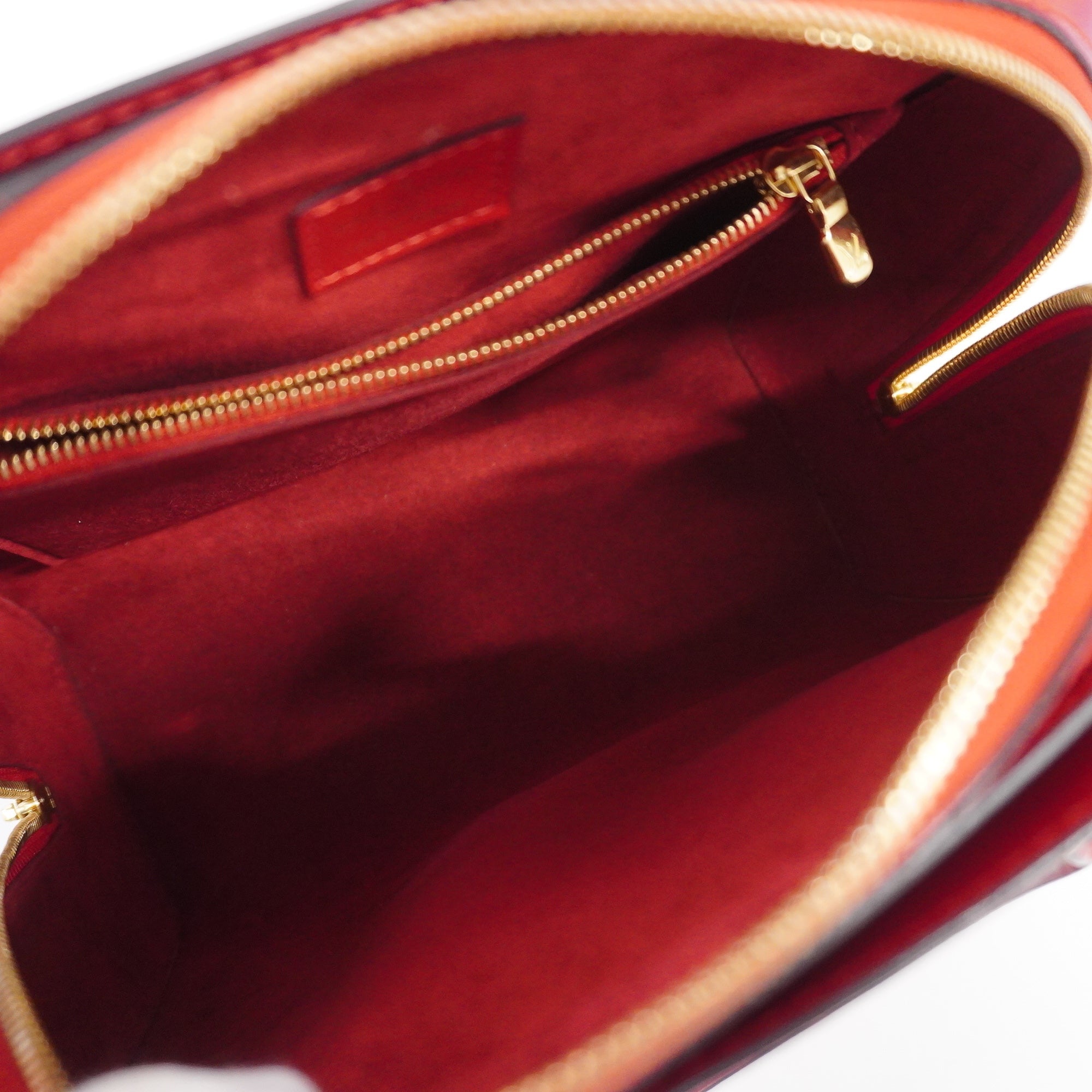 LOUIS VUITTONAuth  Epi Pont Neuf M52057 Women's Handbag Castilian Red