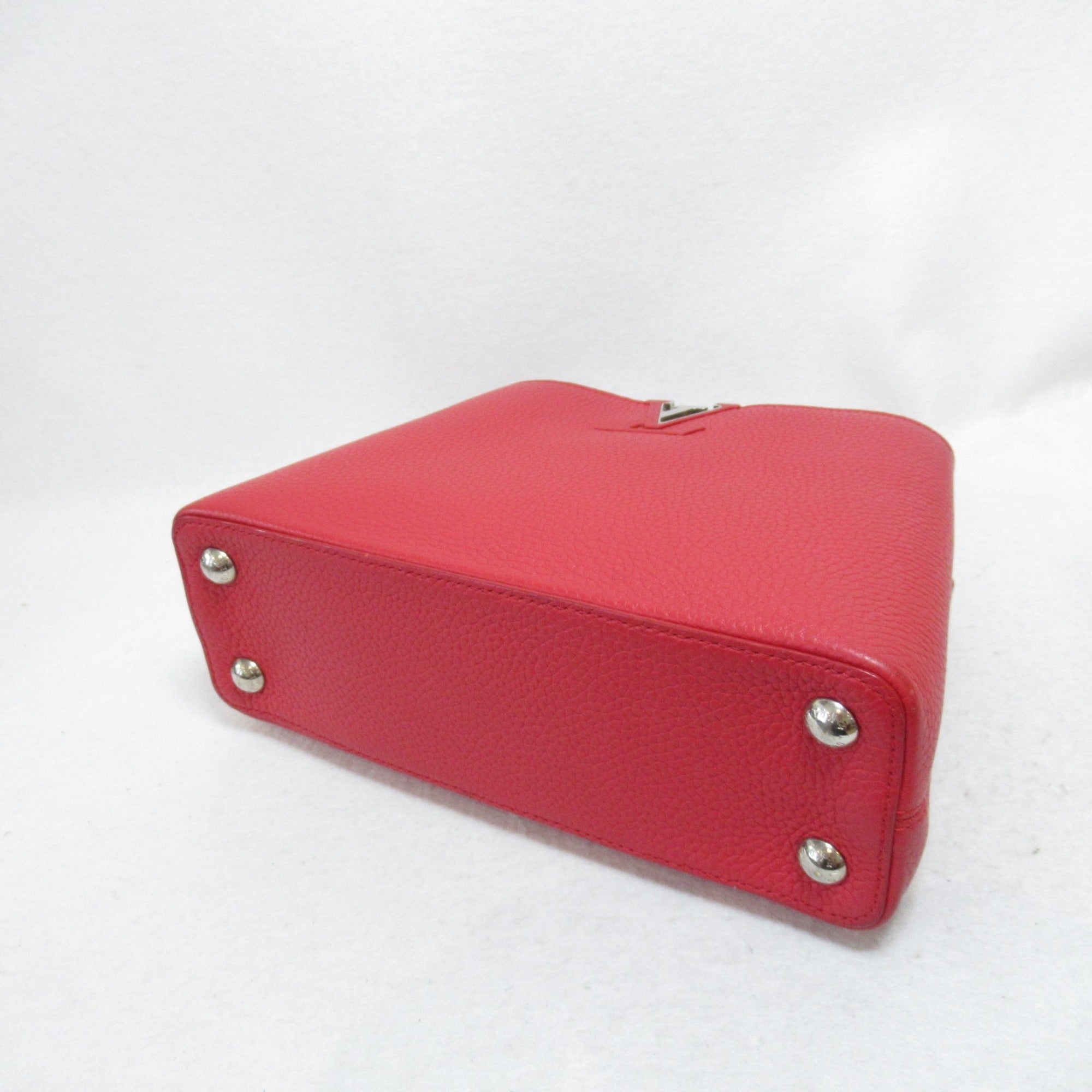 LOUIS VUITTON CapucineBB 2wayShoulder Bag Red Rubis Taurillon Clemence Leather leather M94754