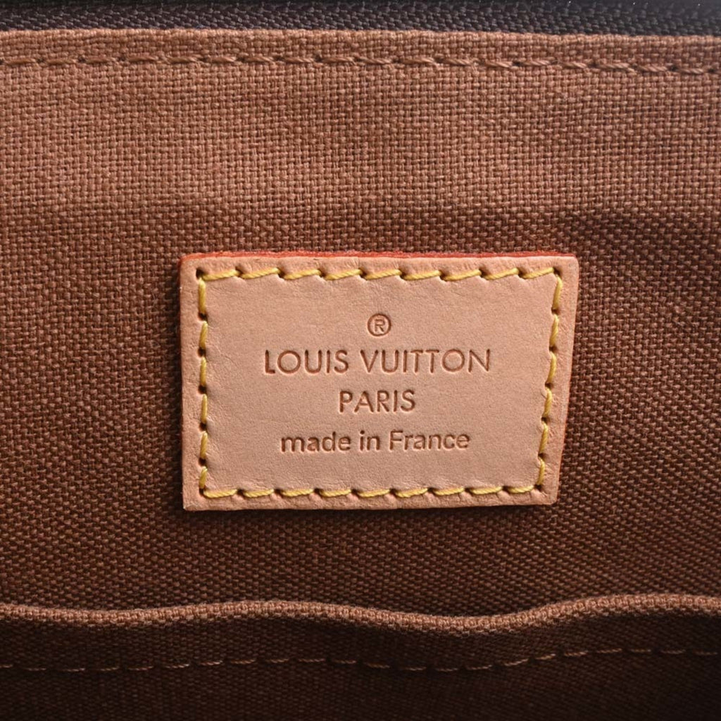 LOUIS VUITTON Monogram Popincourt Haut Tote Bag M40007 Brown Women's