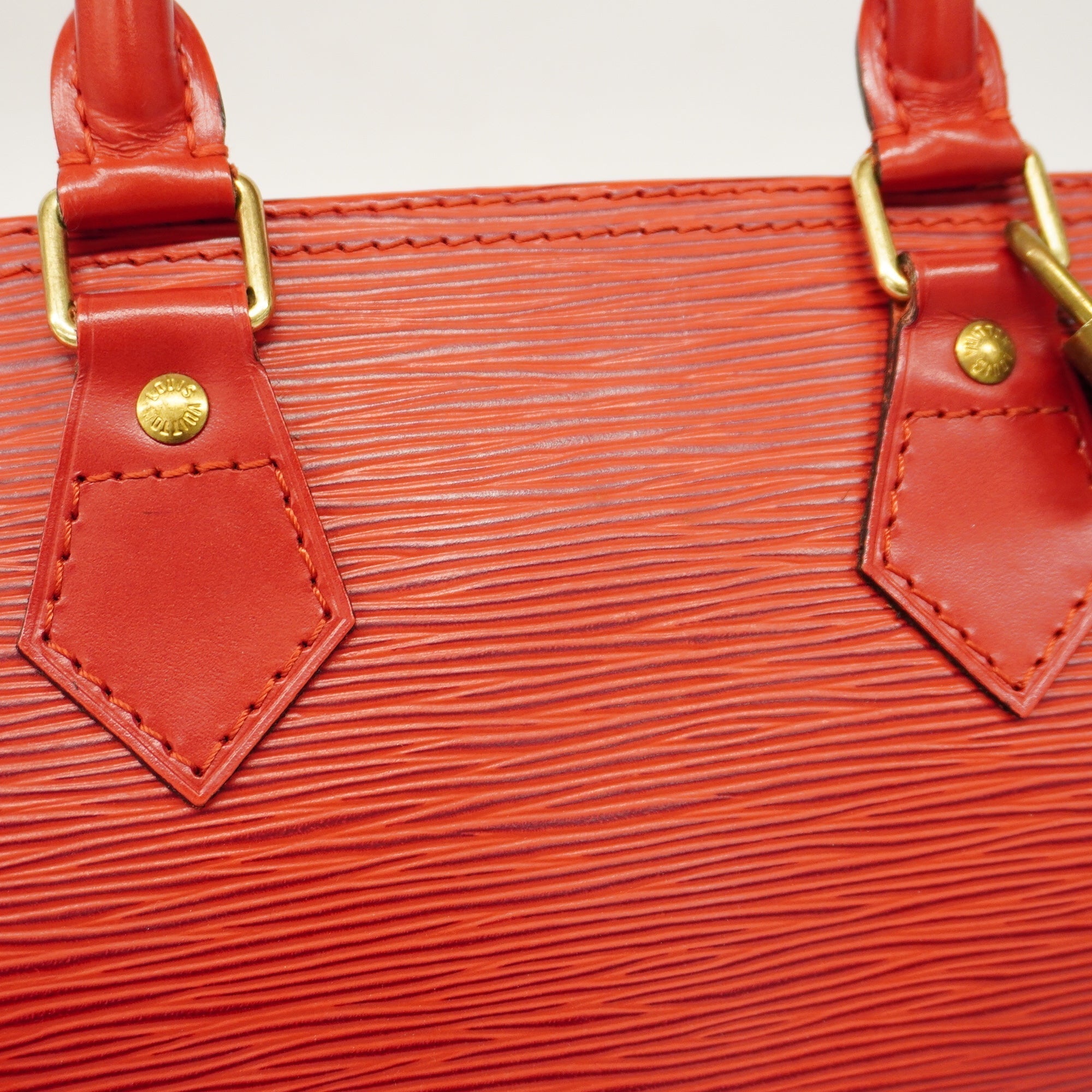 LOUIS VUITTONAuth  Epi Speedy 25 M43017 Women's Handbag Castilian Red