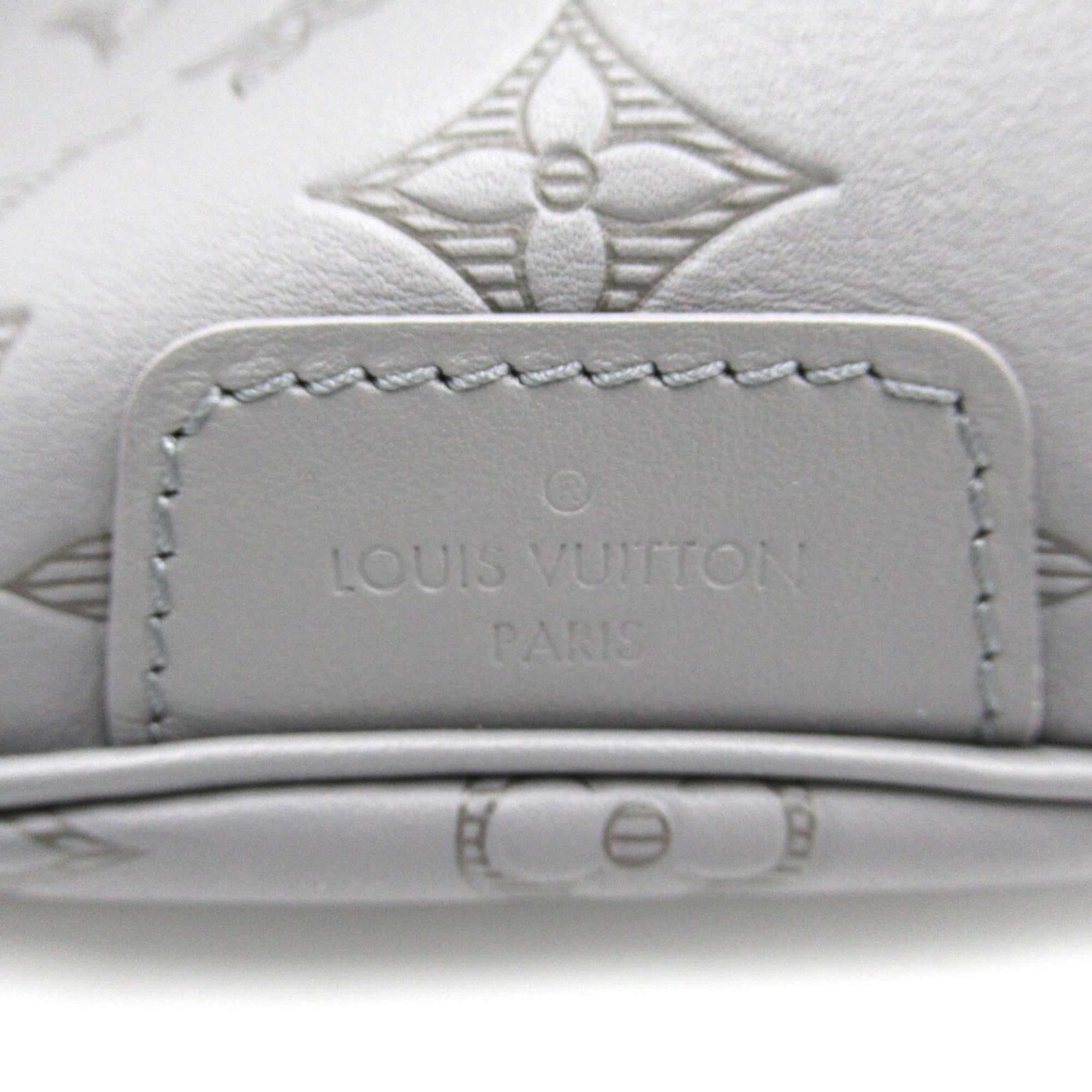 LOUIS VUITTON Discovery Bumbag PM Gray Monogram Shadow leather M46108
