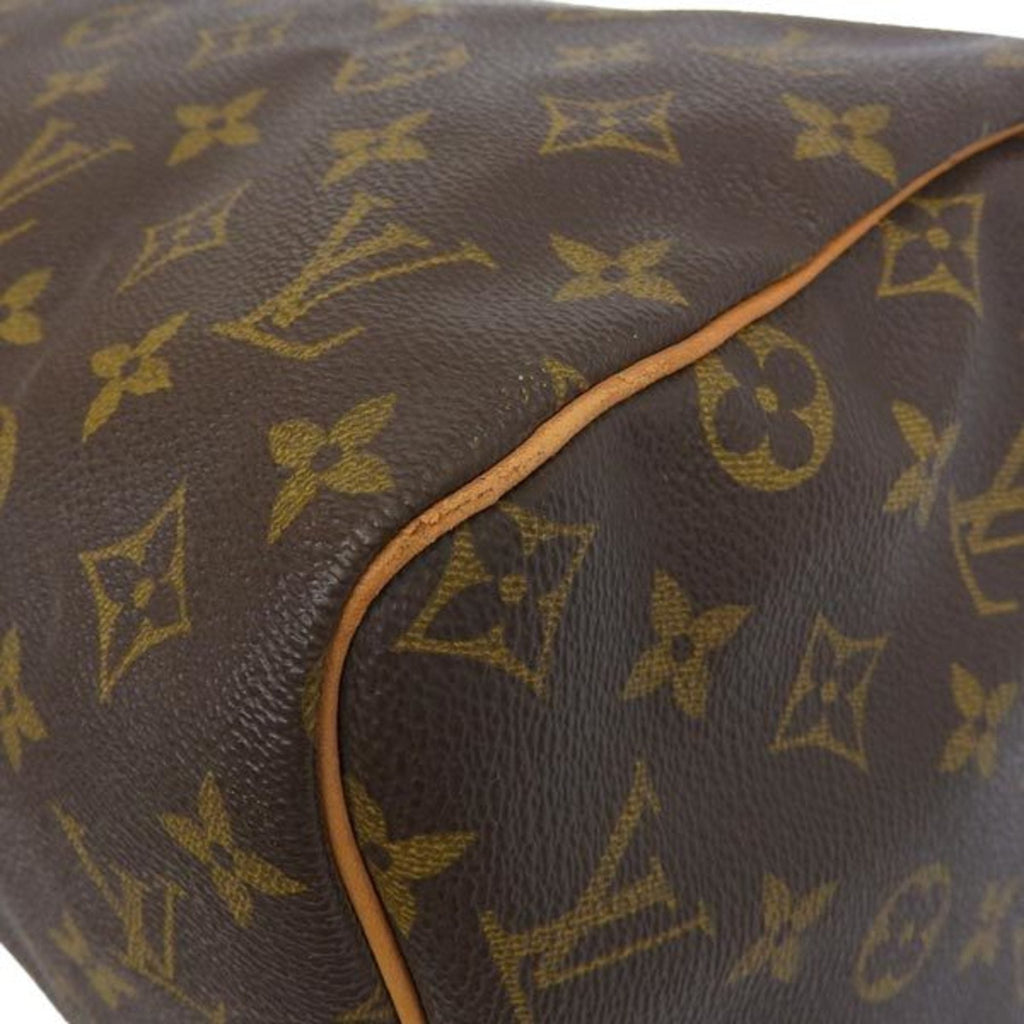 LOUIS VUITTON Monogram Speedy 30 Handbag Mini Boston Bag M41526 Brown Women's