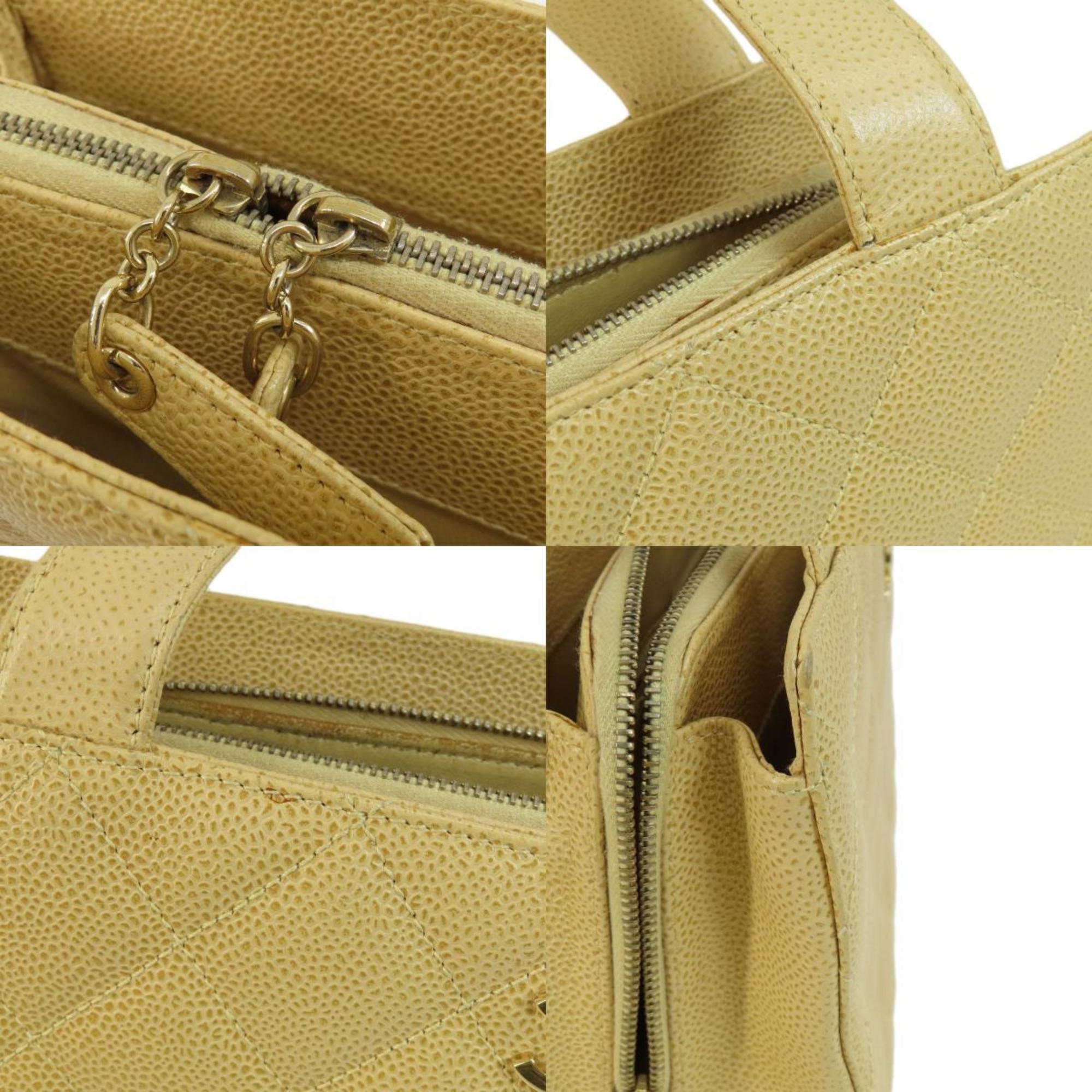 CHANEL Matelasse Tote Bag Caviar Skin Women's